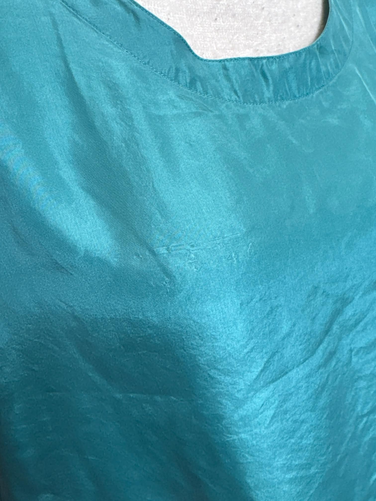 L Potomac Collection vintage blue sleeveless top