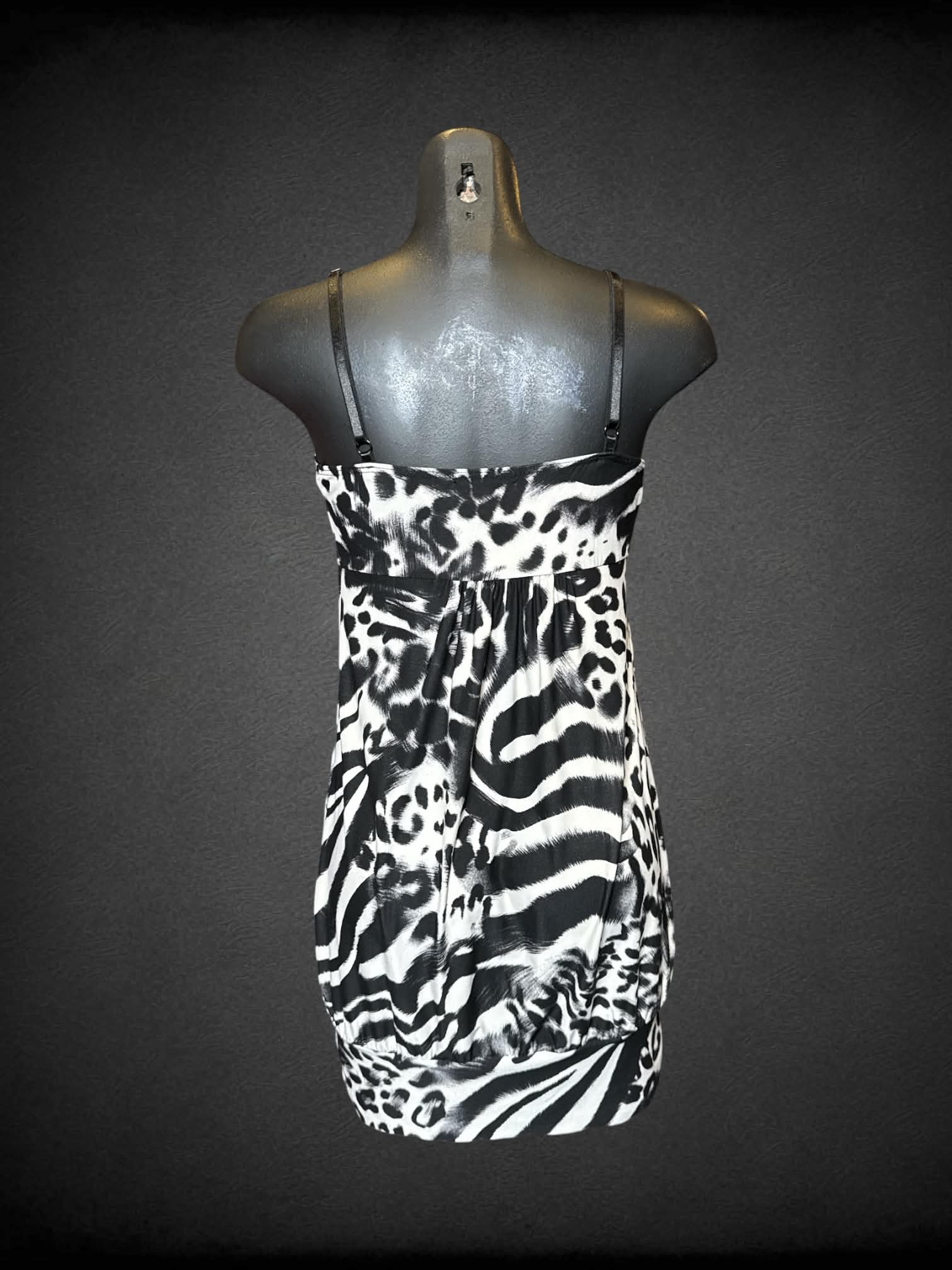 XS Twenty One black and white animal print sleeveless dress