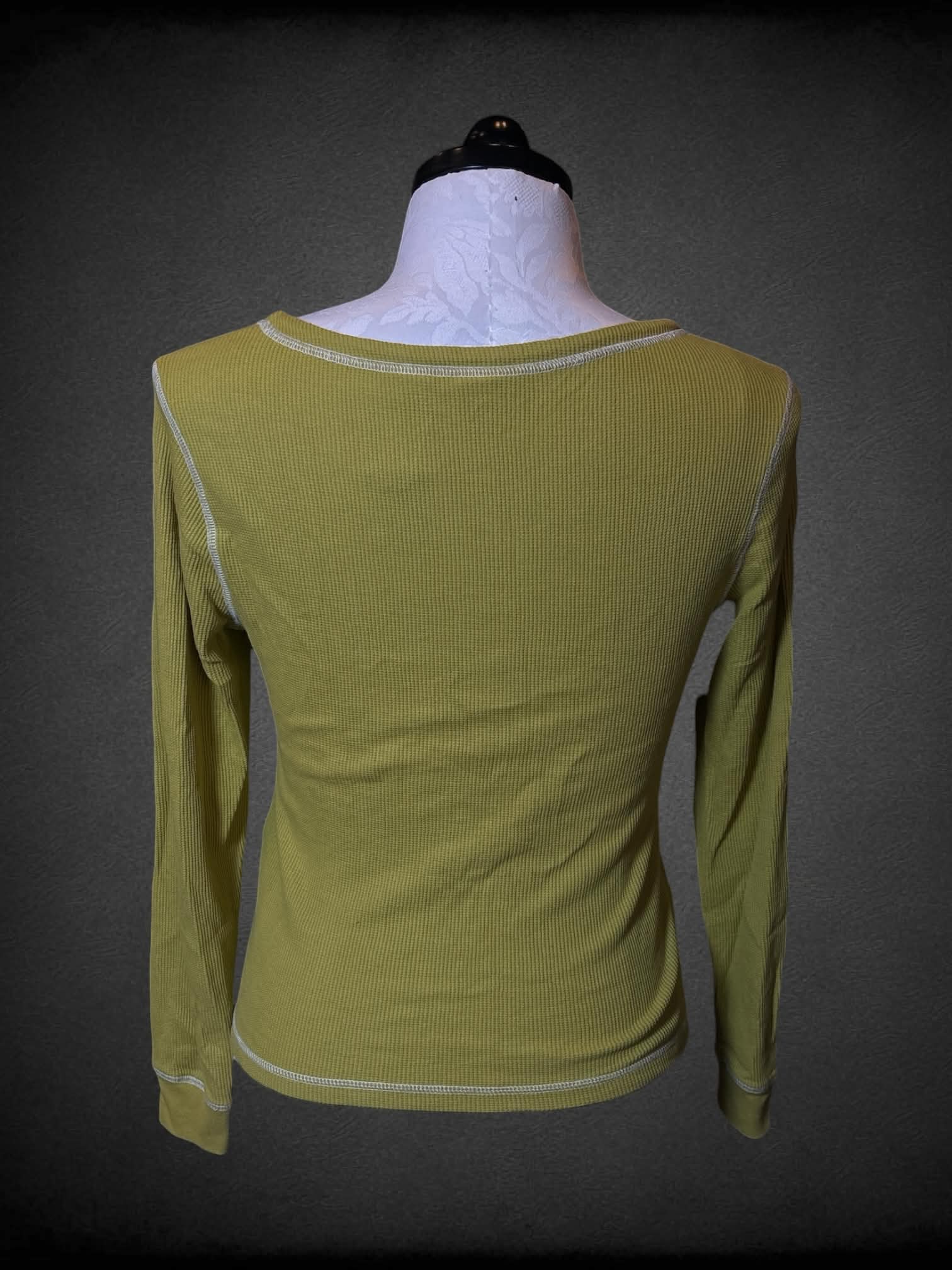XL Levi’s yellow-green thermal with buttons on front