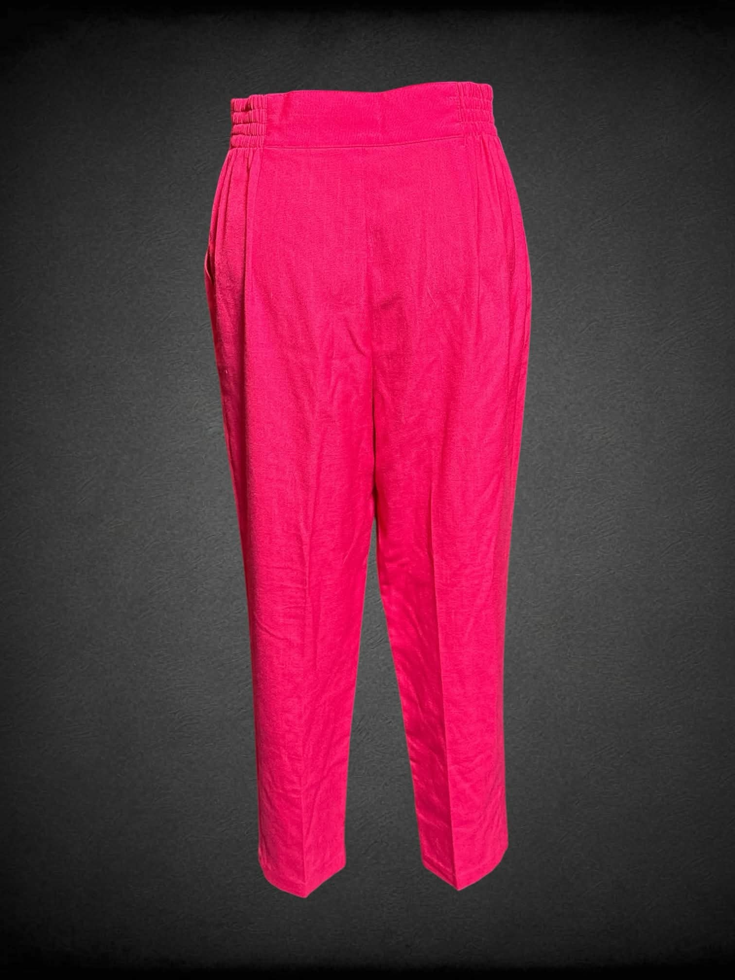M Fundamental things vintage pink trousers with two buttons on waistband, zipper/button closure, and pockets