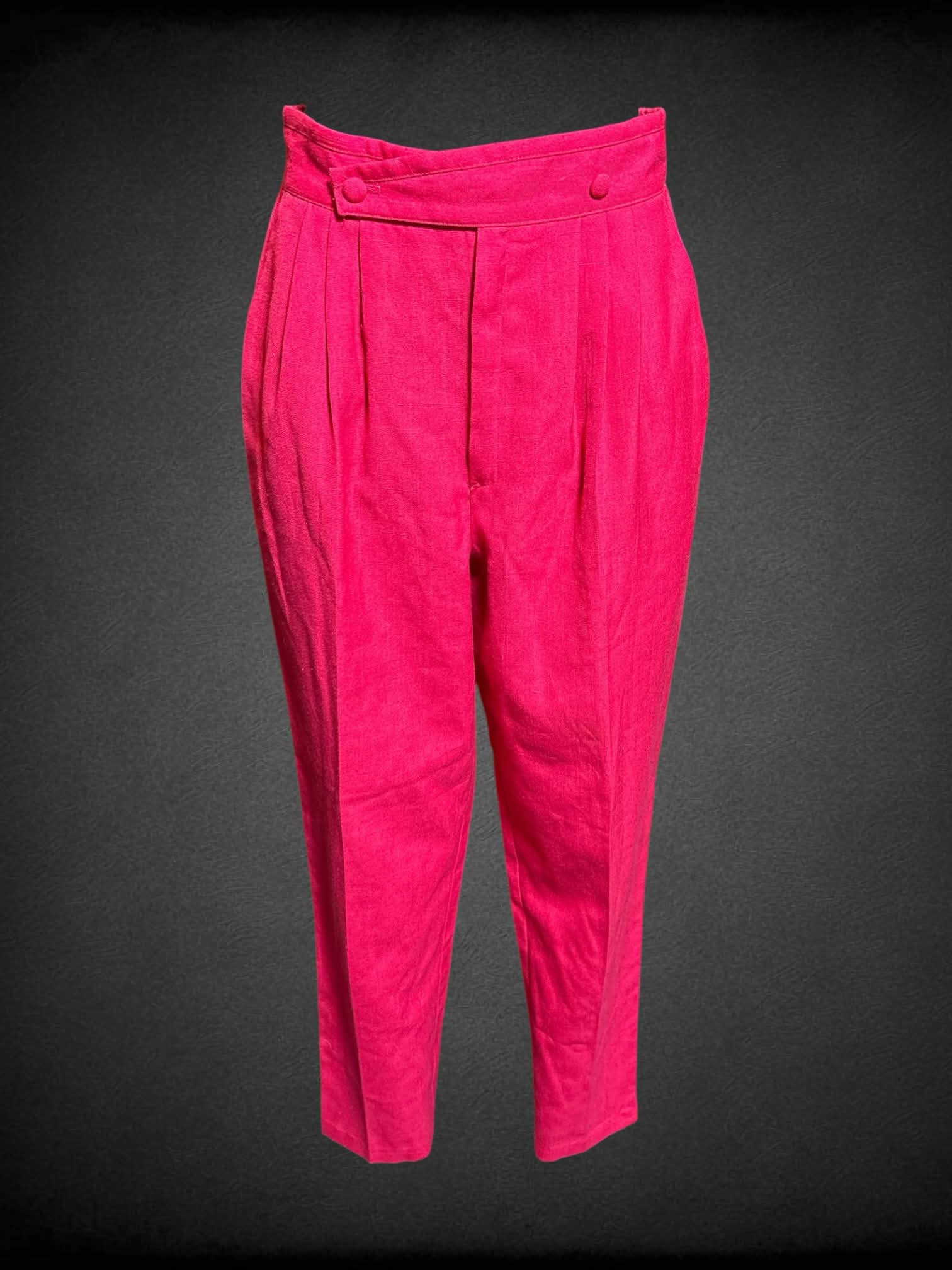 M Fundamental things vintage pink trousers with two buttons on waistband, zipper/button closure, and pockets