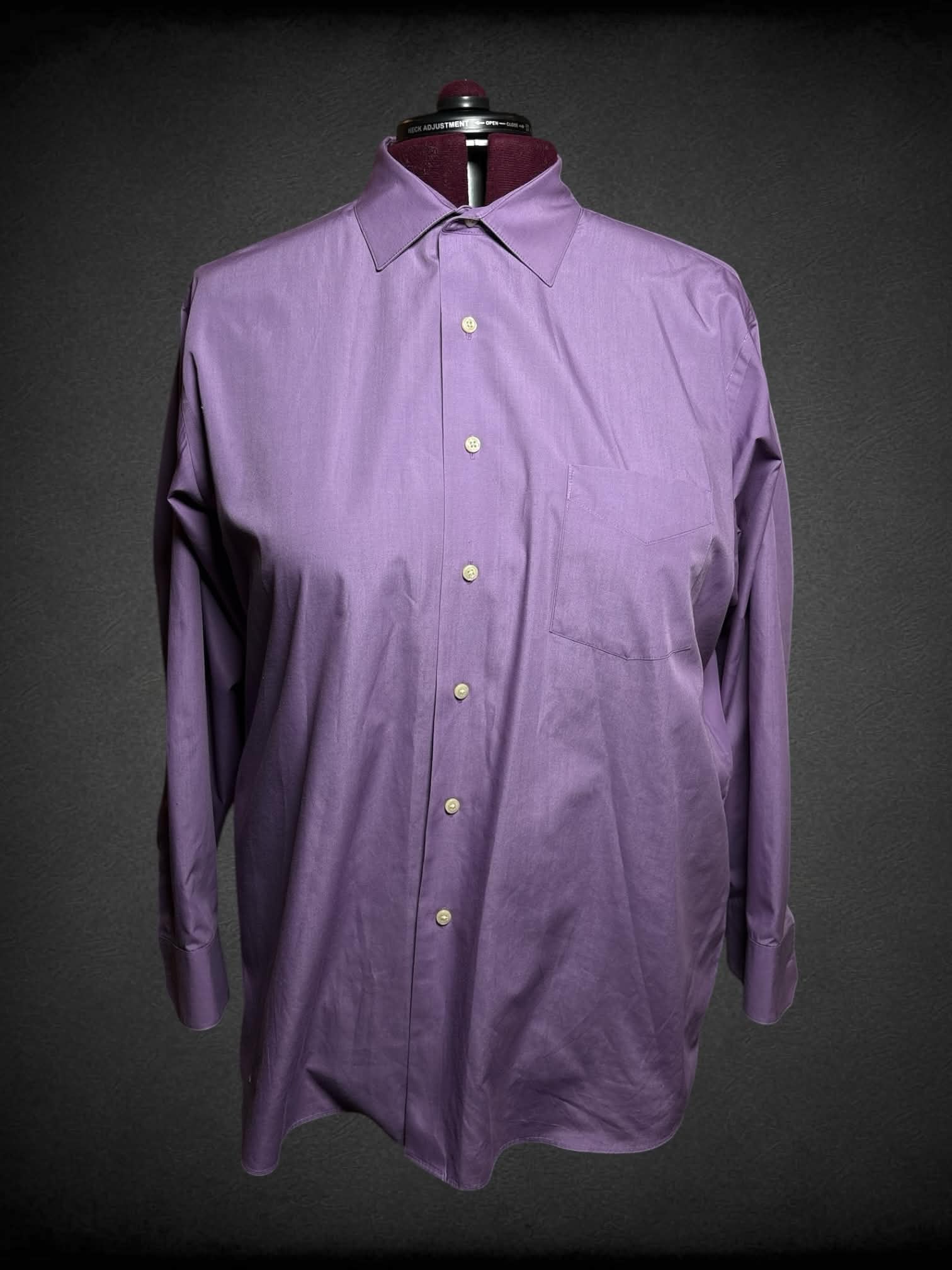 2X Arrow purple button-up shirt