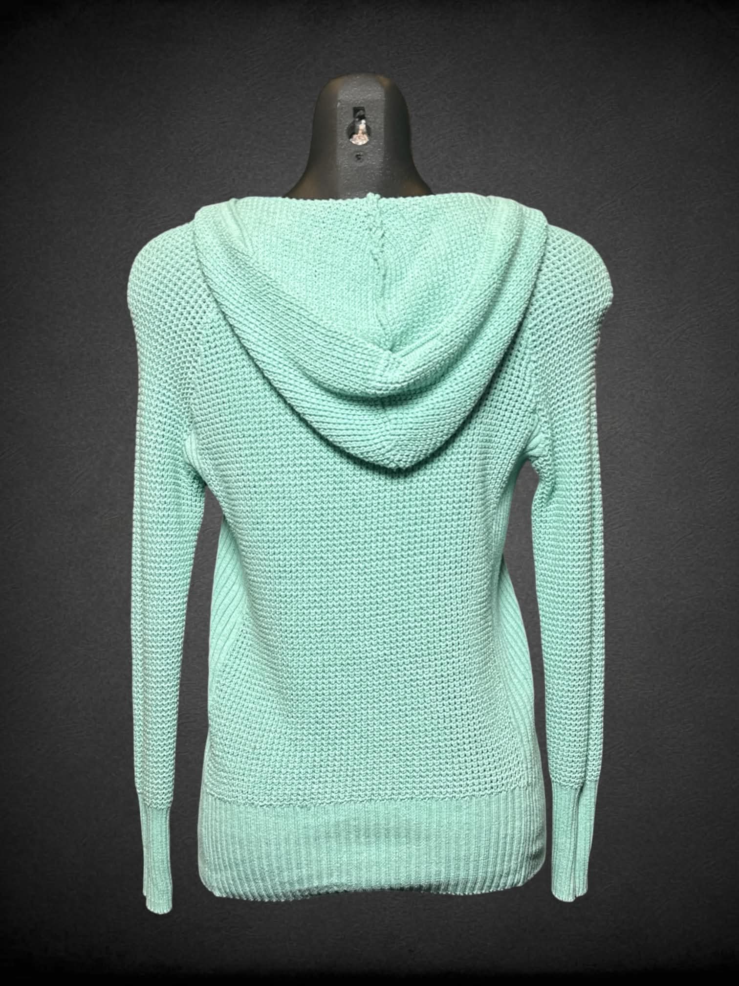 S Sonoma green knit lightweight hoodie