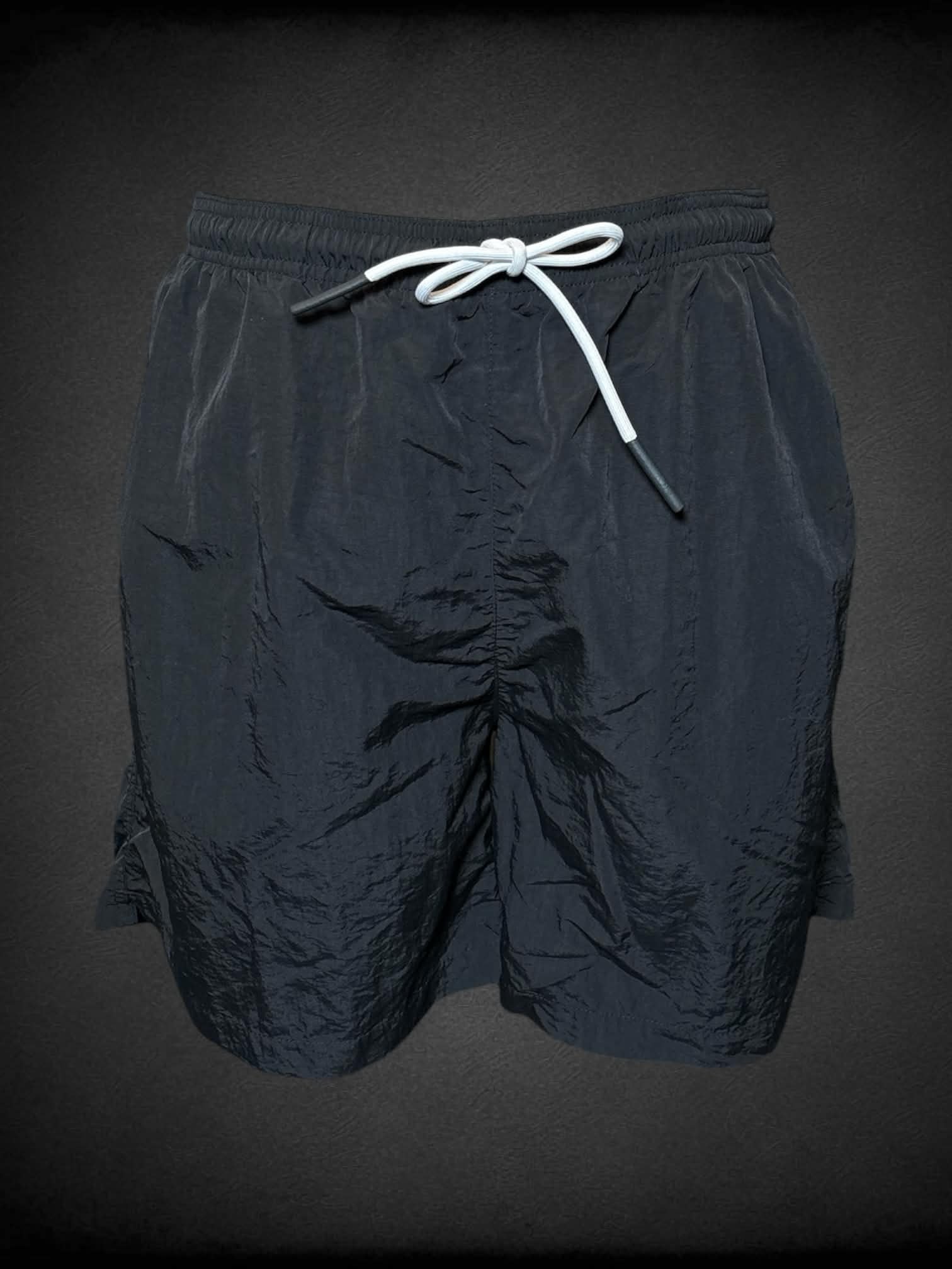 2X No Boundaries black windbreaker shorts with adjustable stretch waist
