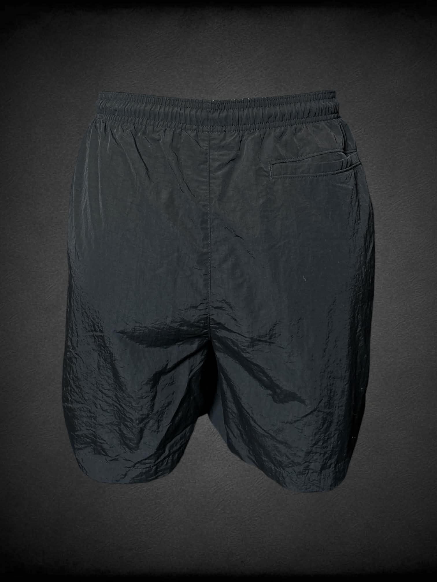 2X No Boundaries black windbreaker shorts with adjustable stretch waist