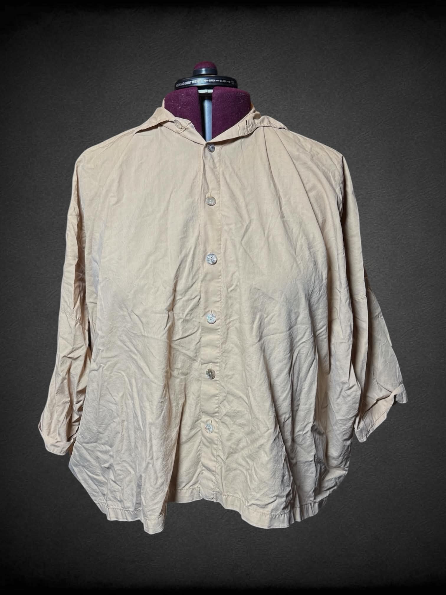 5X Eleven Stitch Design vintage tan button-up shirt