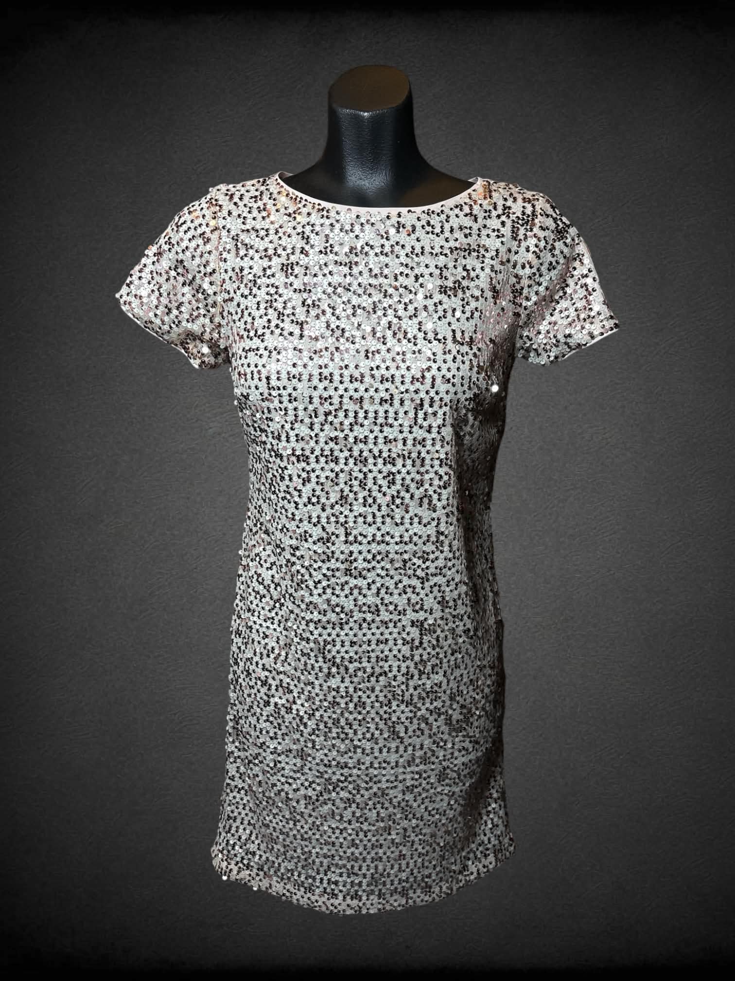 S Vince Camuto NWT light pink sequined dress with zipper on side