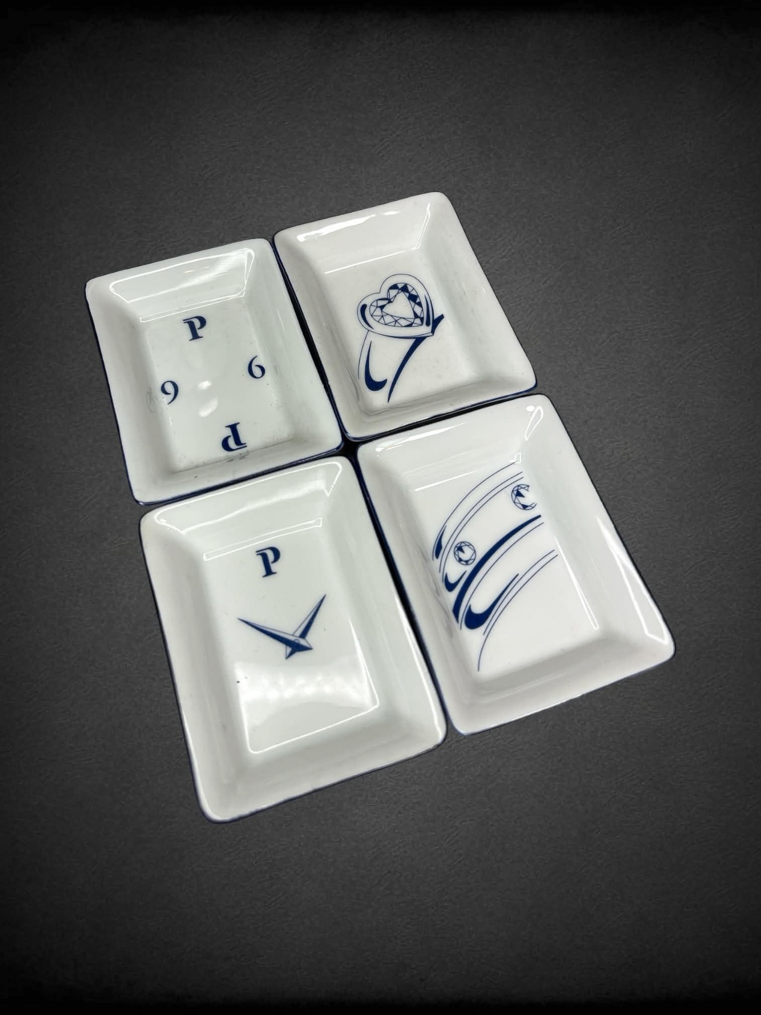 Piaget Vide-Poche rare & vintage ashtrays set of four