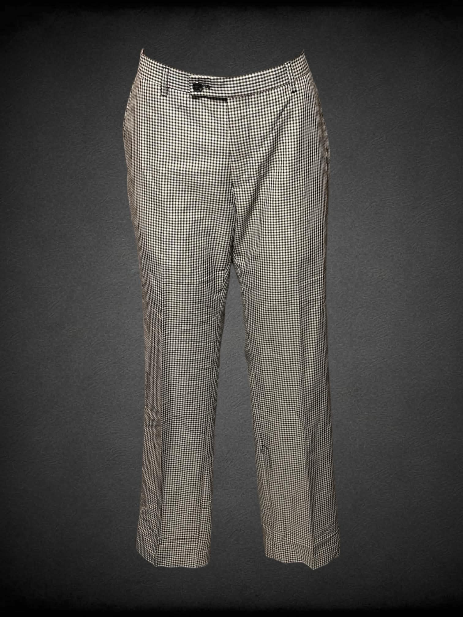 L Paisley & Gray brown plaid pants
