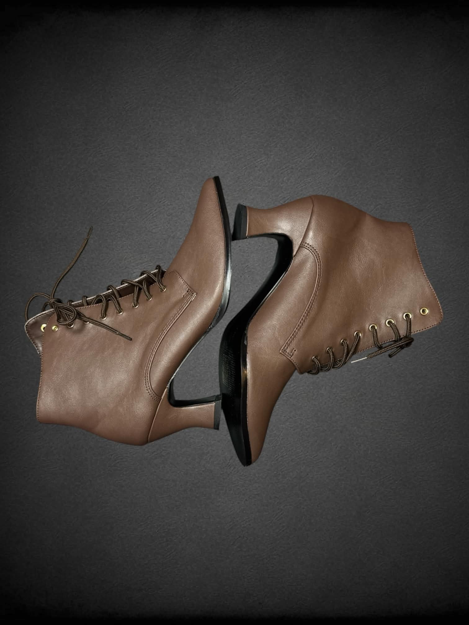 Size 8 Funtasma New In Box brown leather heel boots
