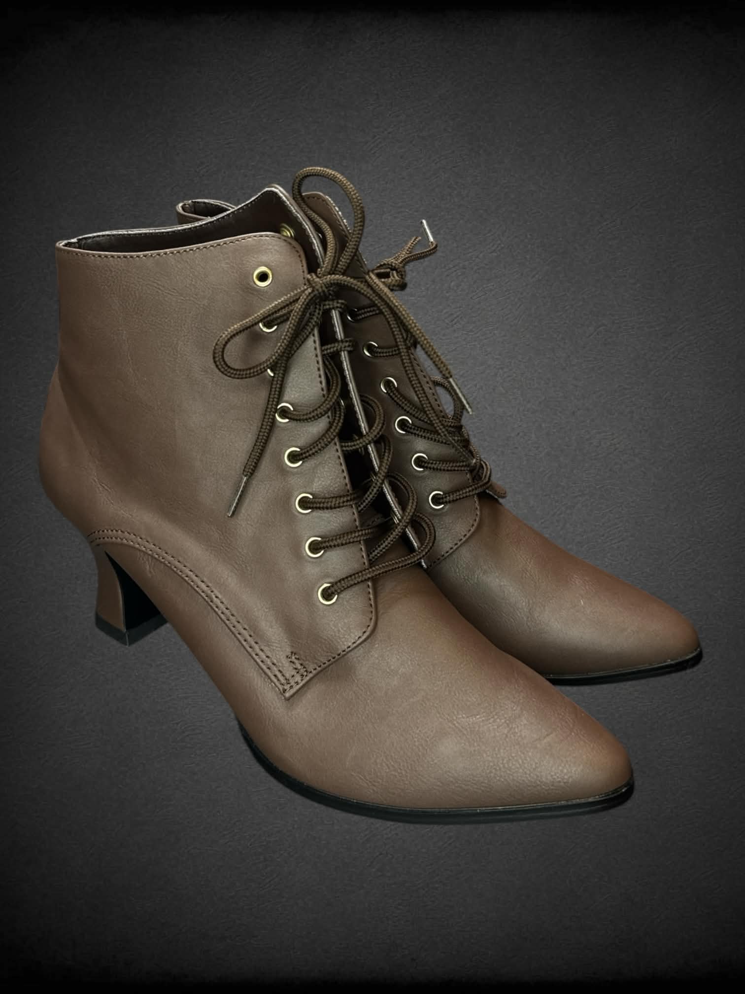 Size 8 Funtasma New In Box brown leather heel boots