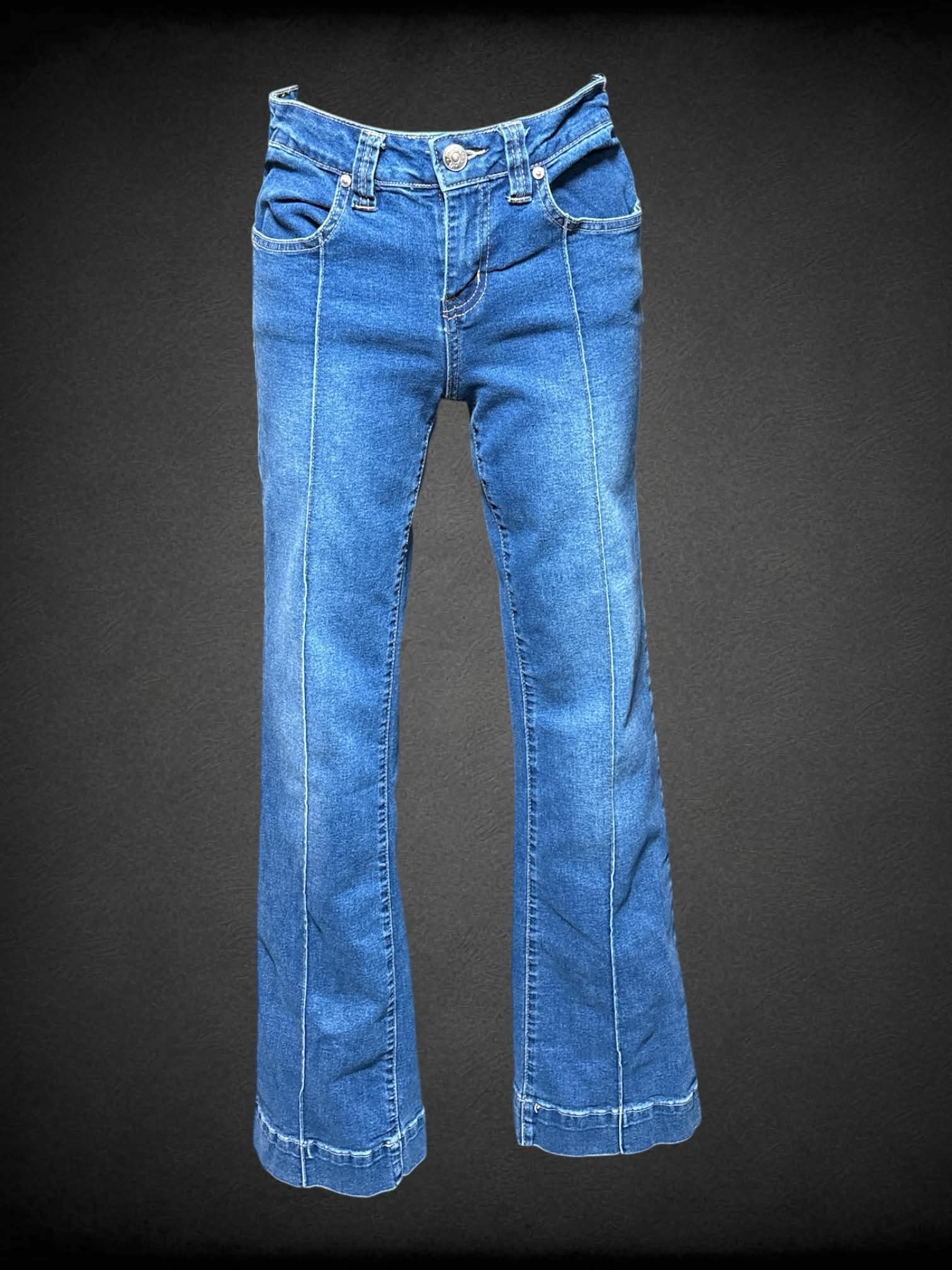 M Madden Girl blue jeans with vertical seam on front