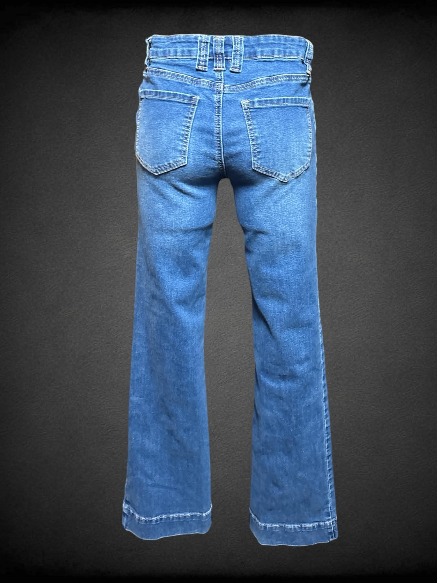 M Madden Girl blue jeans with vertical seam on front