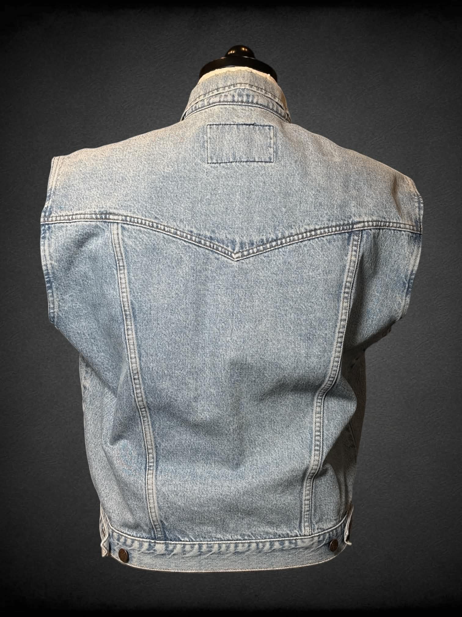 XL Wrangler faded denim vest
