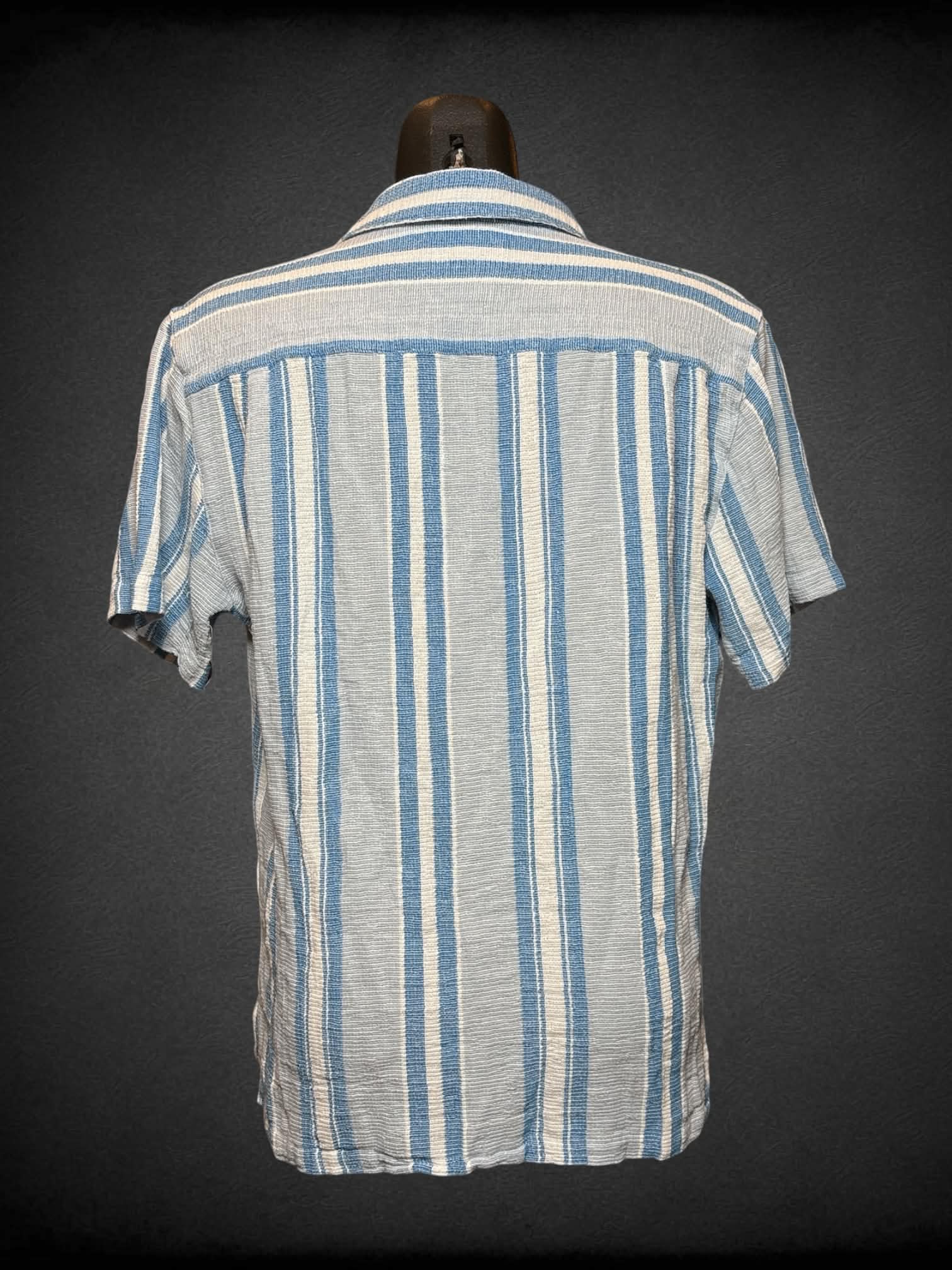 M Weatherproof Vintage blue striped button-up
