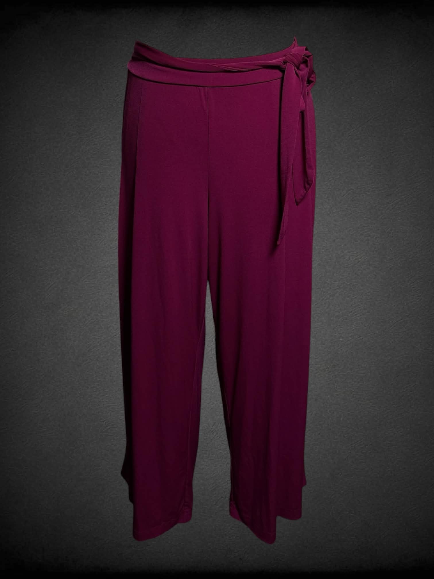 3X Lane Bryant soft maroon pants with adjustable tie on waist