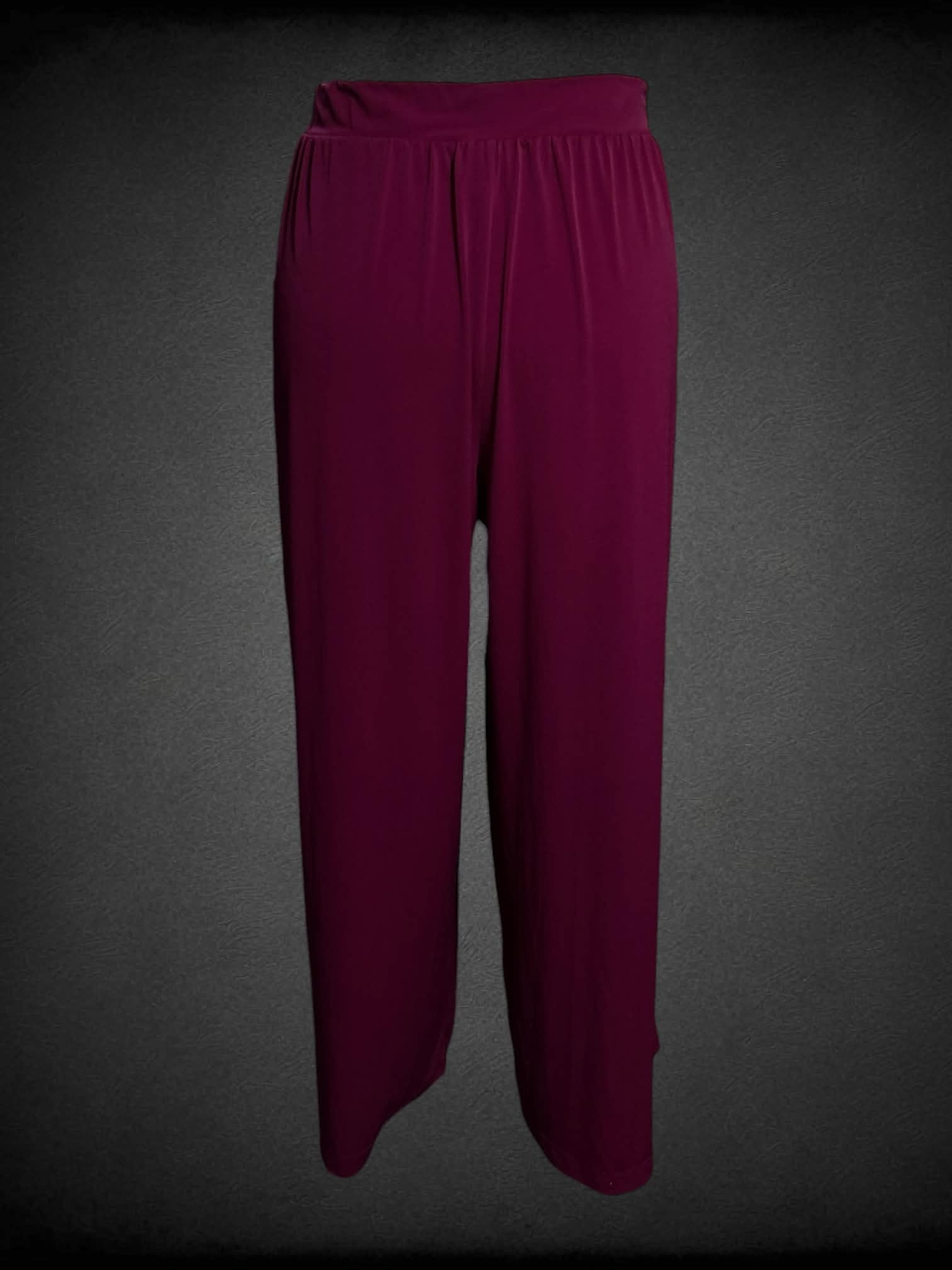 3X Lane Bryant soft maroon pants with adjustable tie on waist
