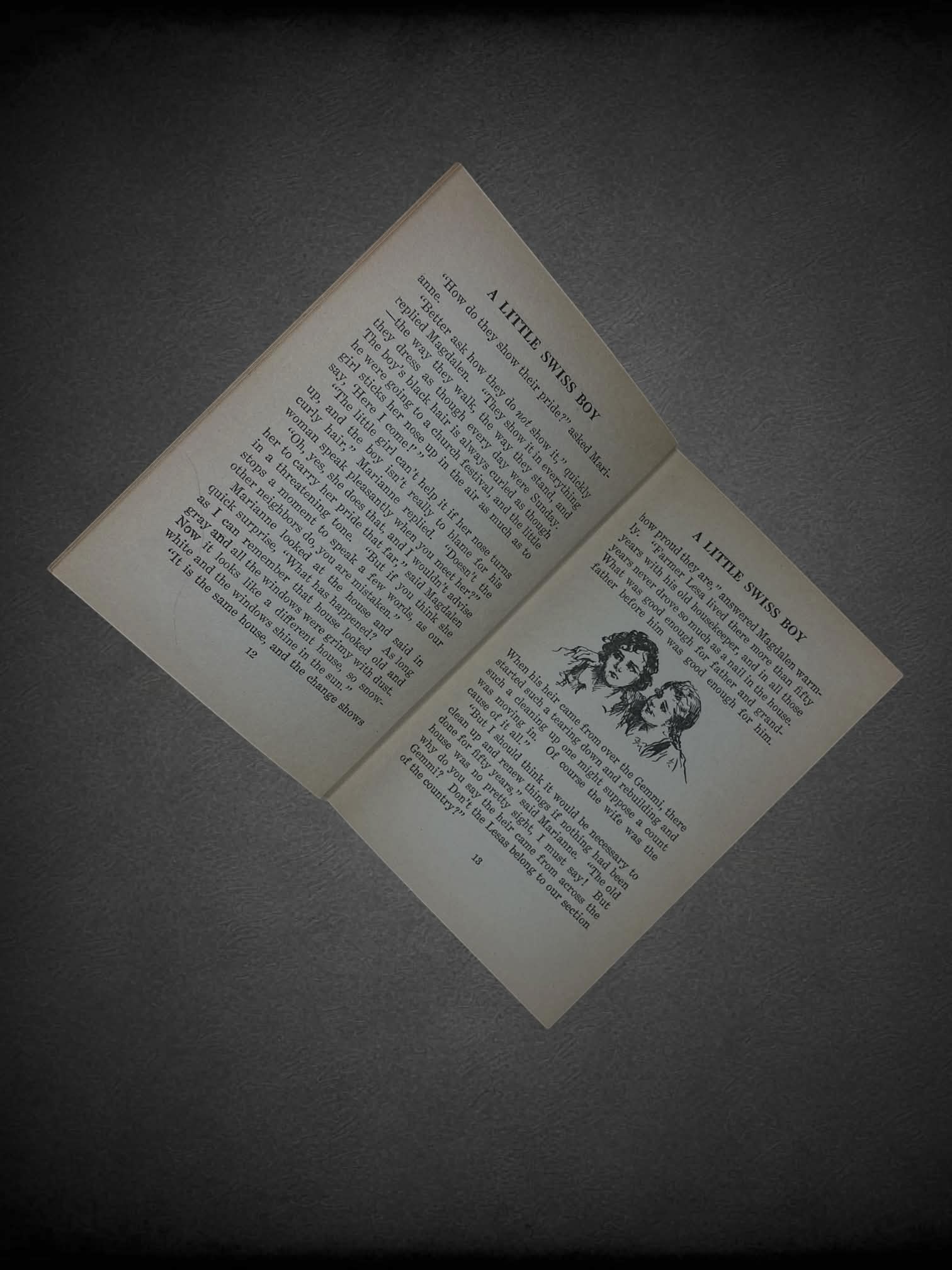 Vintage “A Little Swiss Boy” novel by Johanna Spyri
