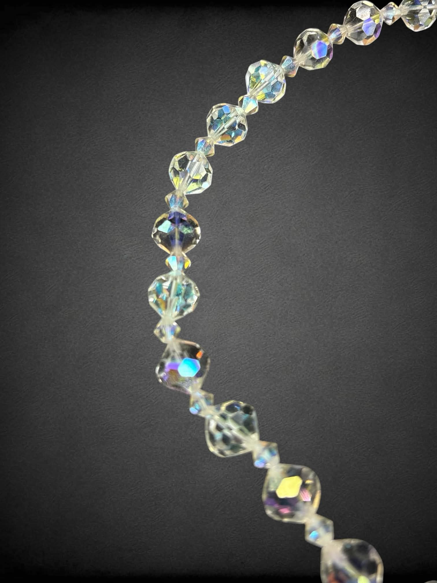 Vintage crystal beaded choker
