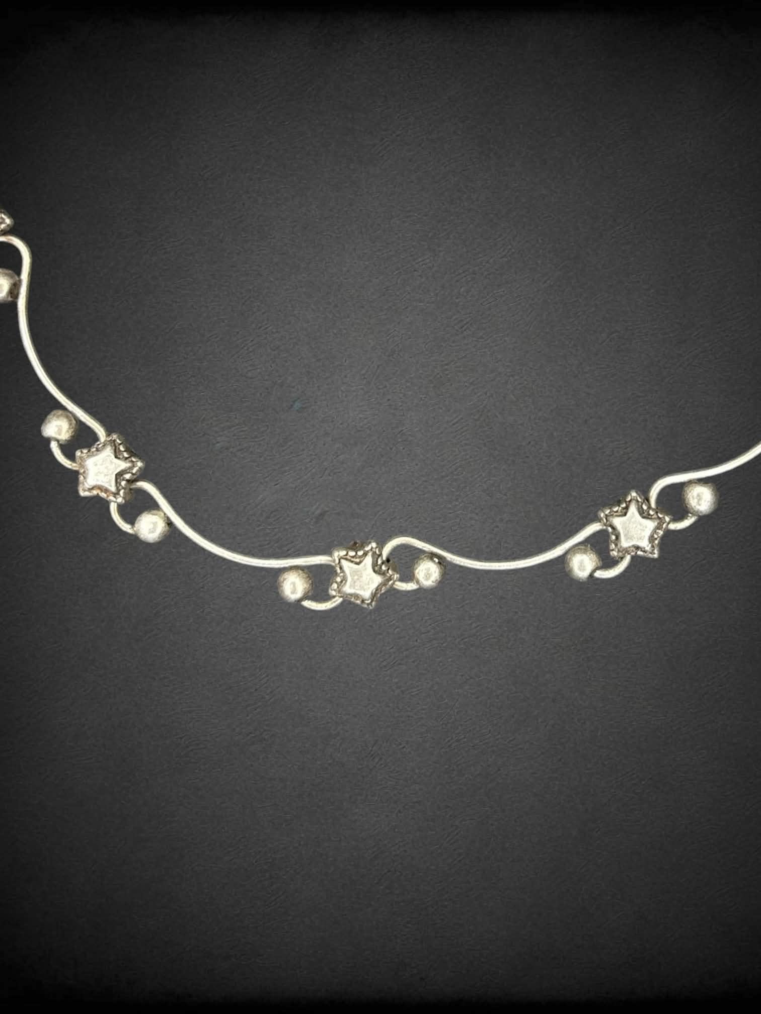 Silver Star charm choker