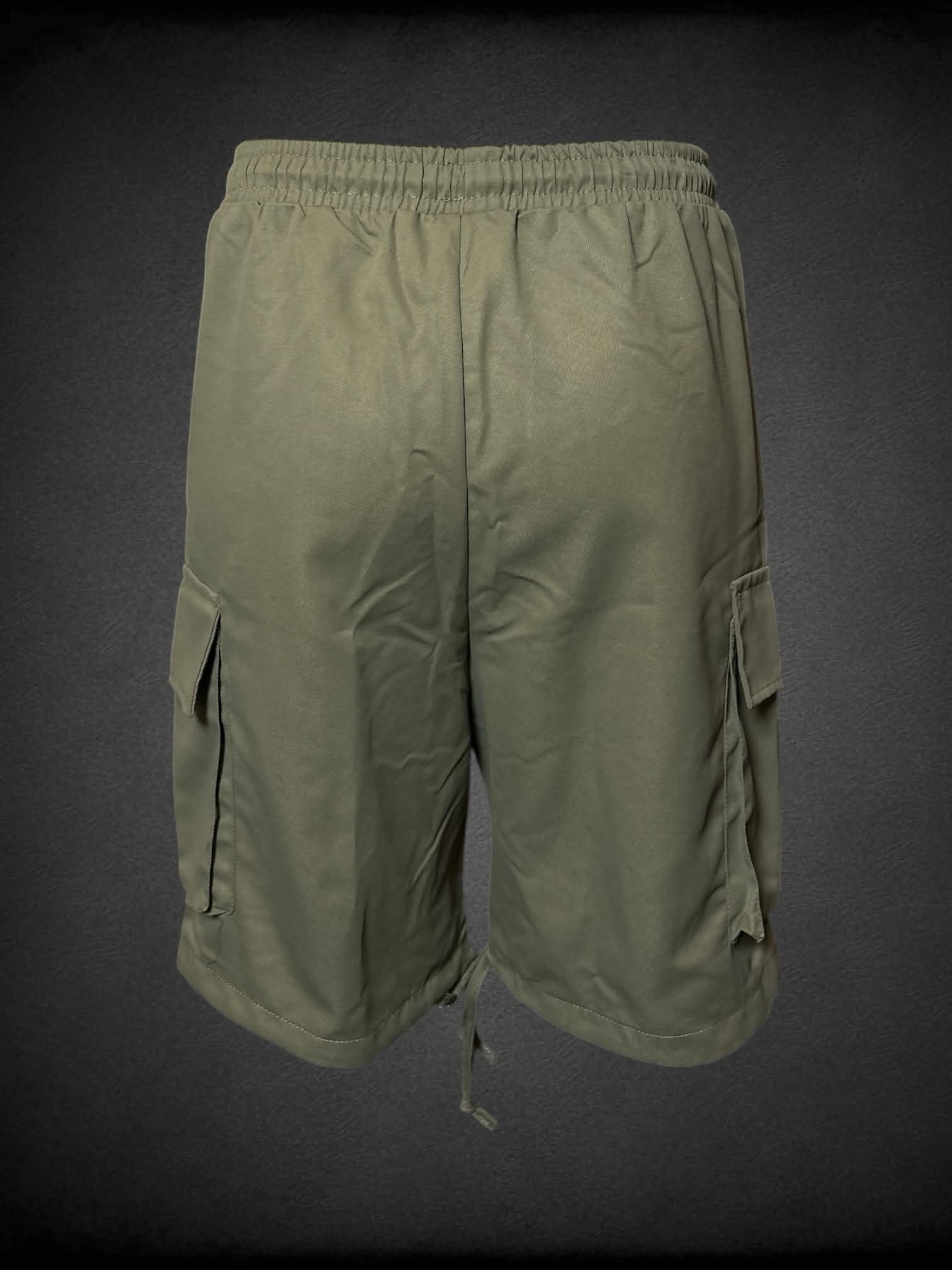 L MANFINITY olive green cargo shorts