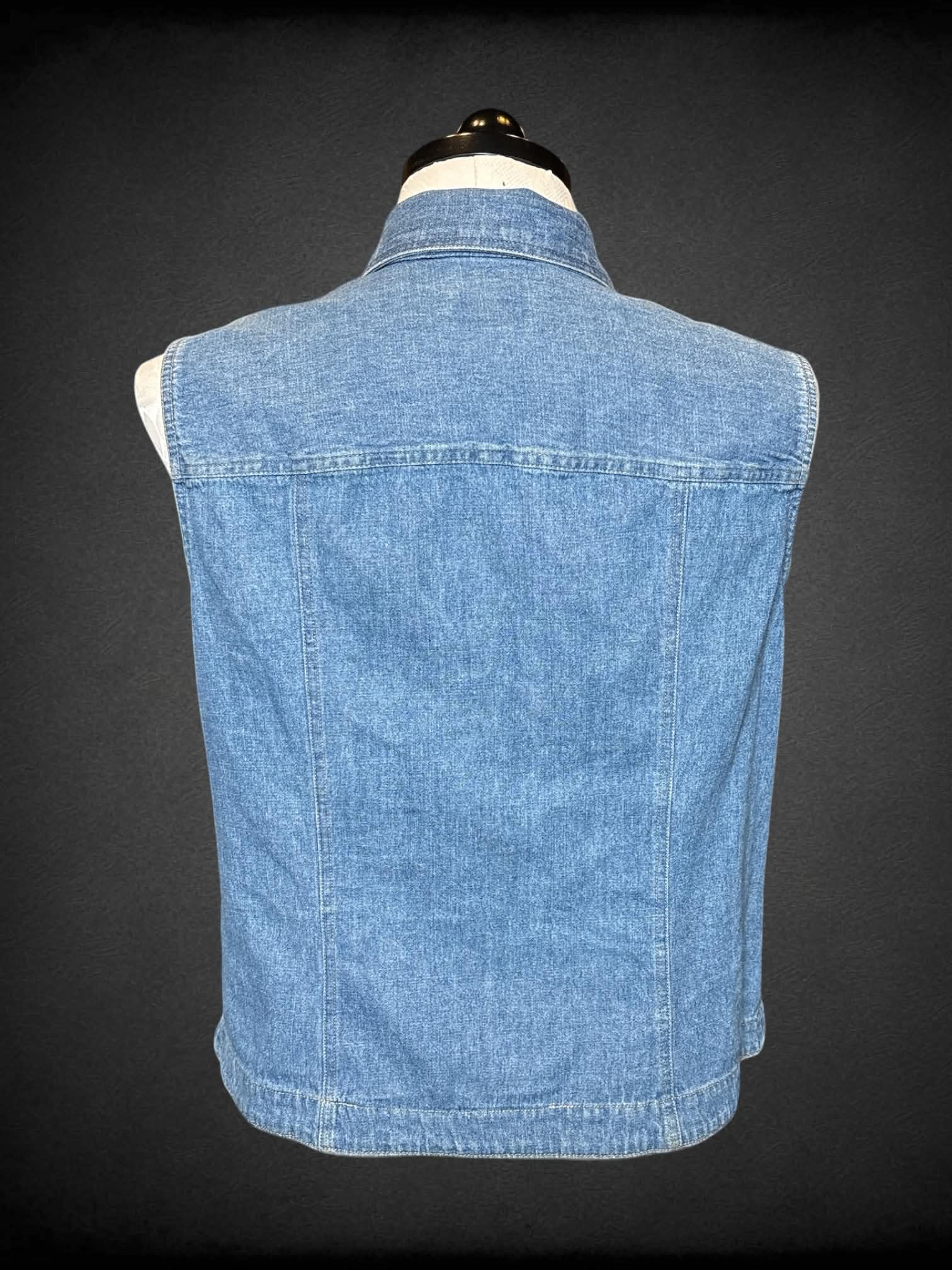 XL Crazy Horse vintage denim vest