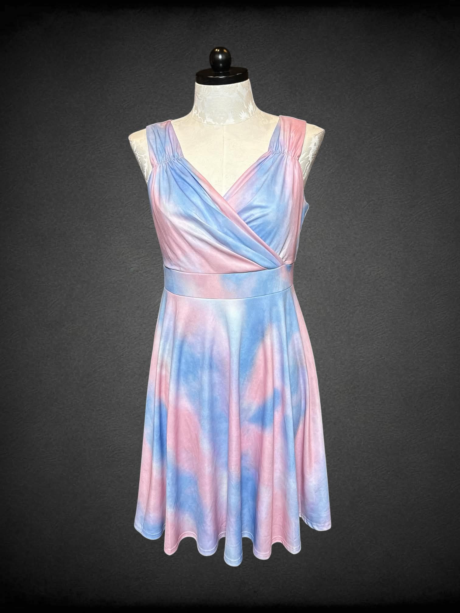 XL Grace Karin cotton candy dress with zipper on back