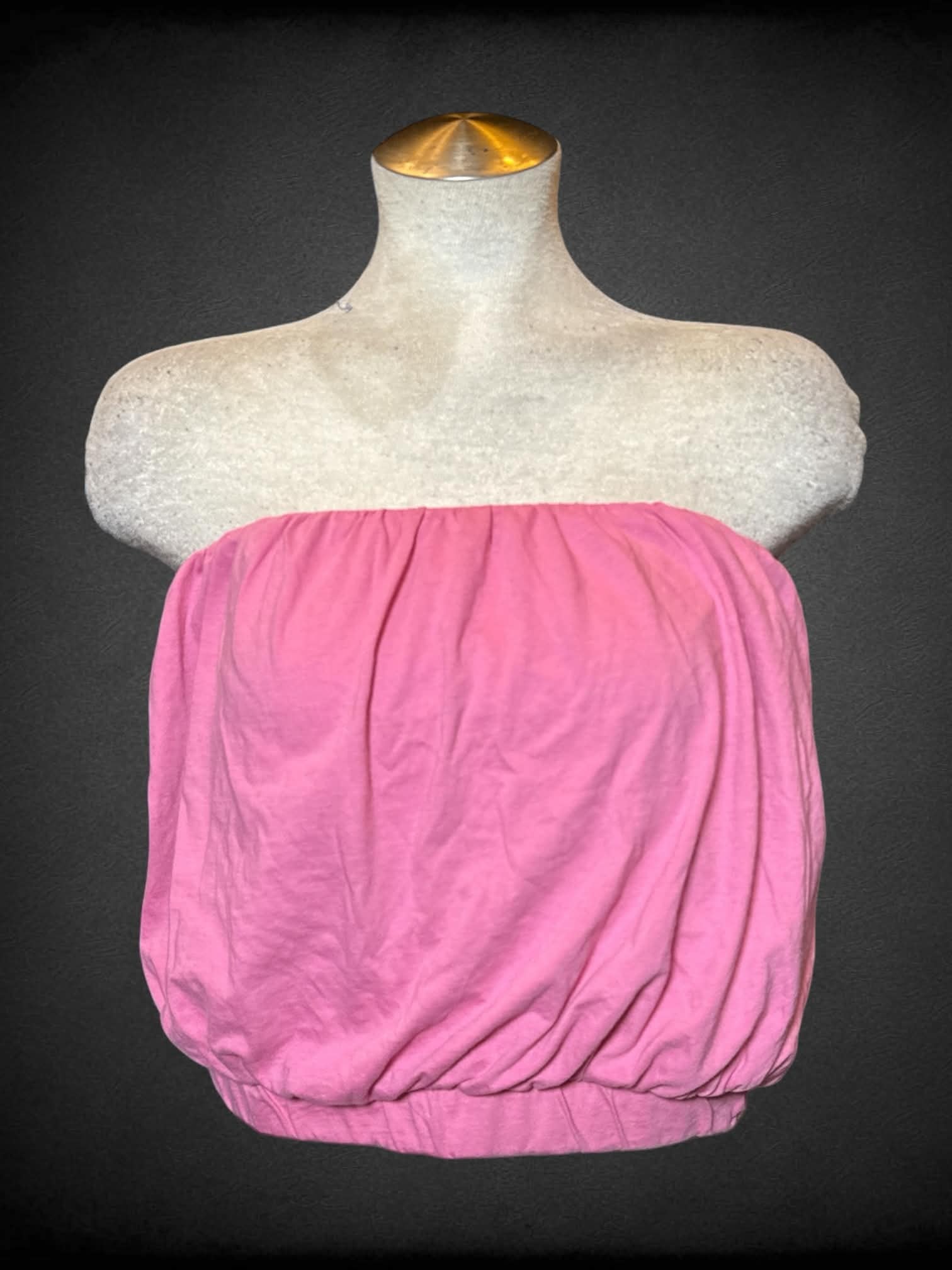 L Express pink tube top with stretch band