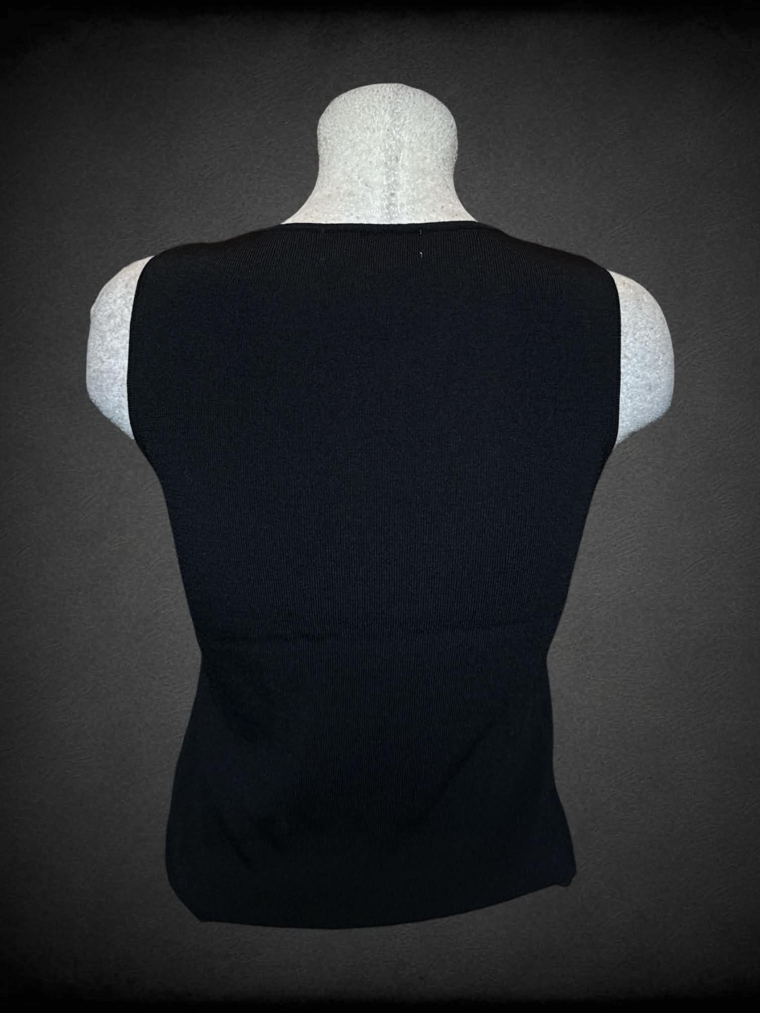 L Joseph A. vintage black ribbed tank top