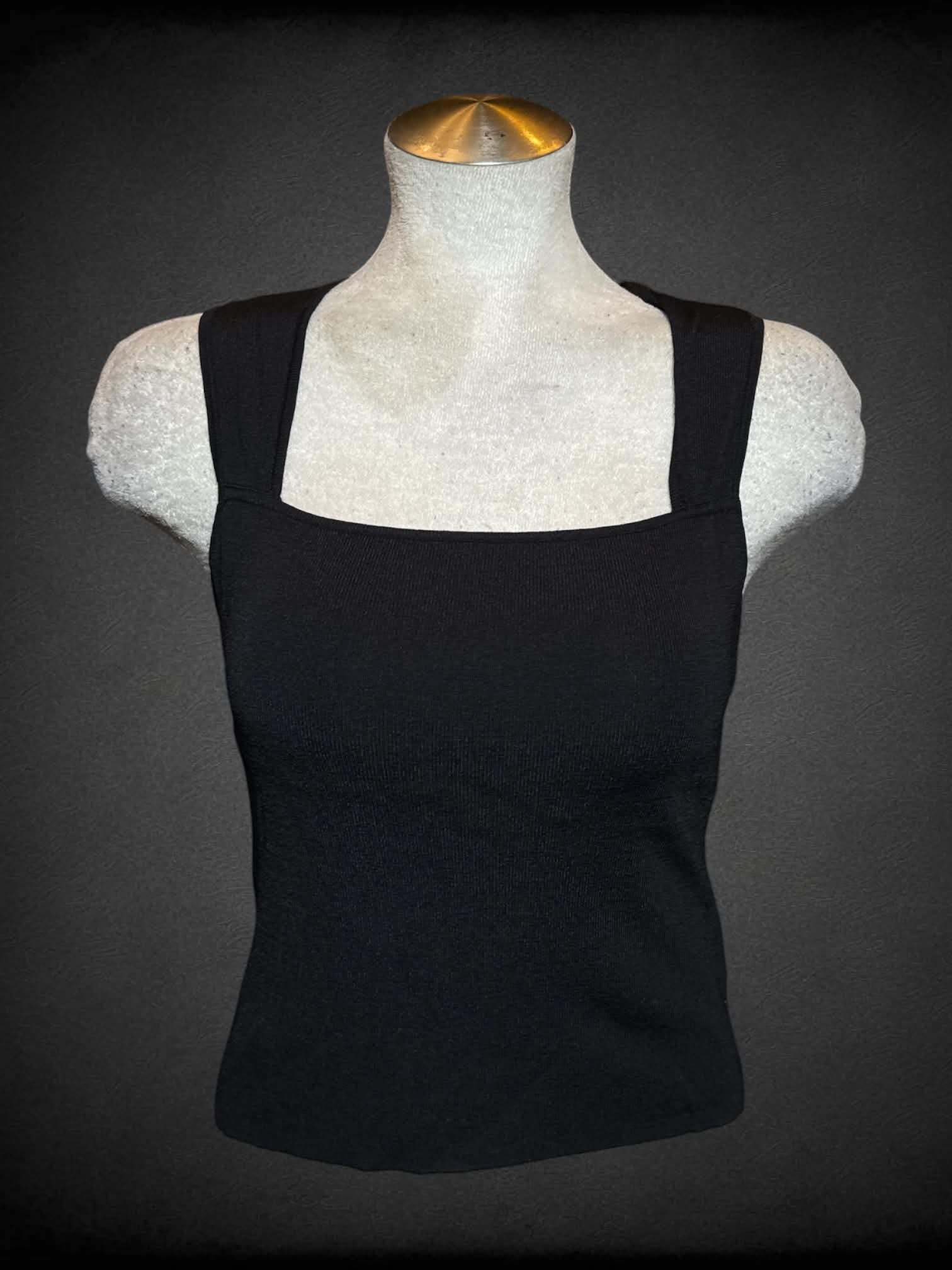 L Joseph A. vintage black ribbed tank top
