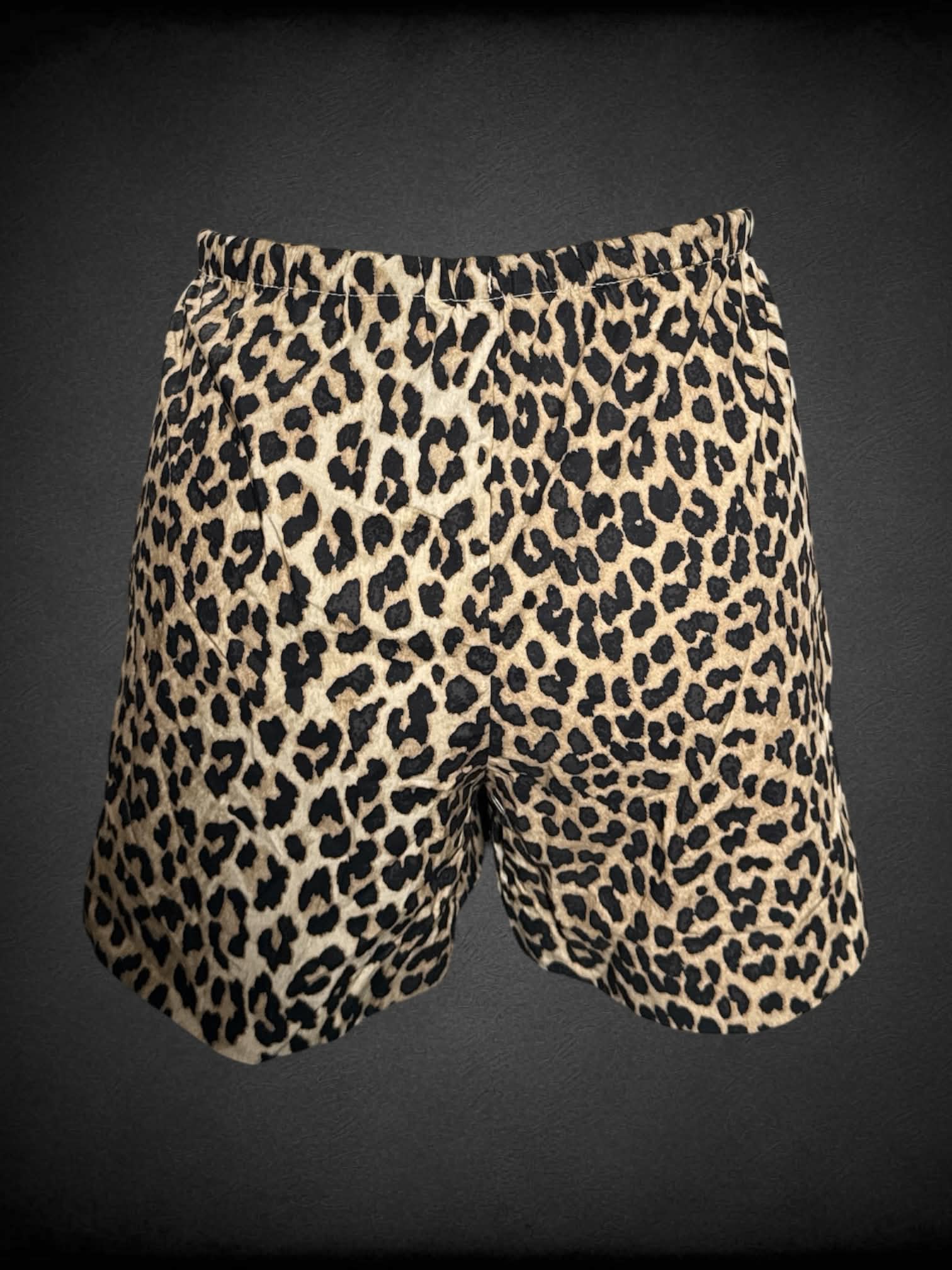 2X H&M leopard print shorts with pockets and stretch waist