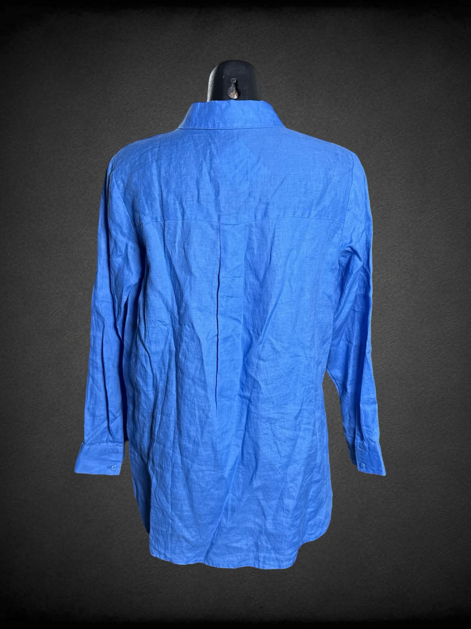 M Eileen Fisher NWT blue button-up shirt
