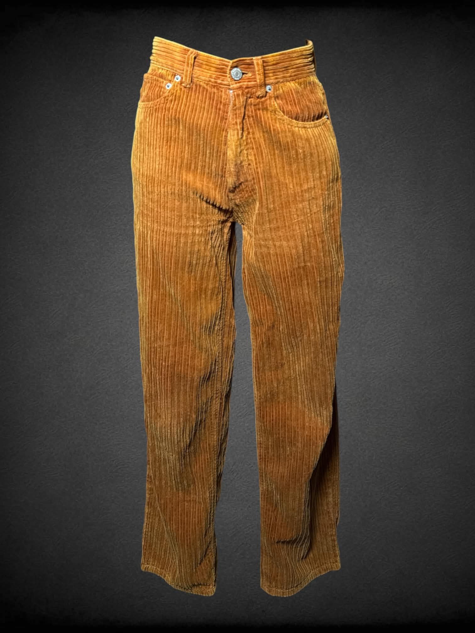 XS BDG burnt orange corduroy high-waisted pants