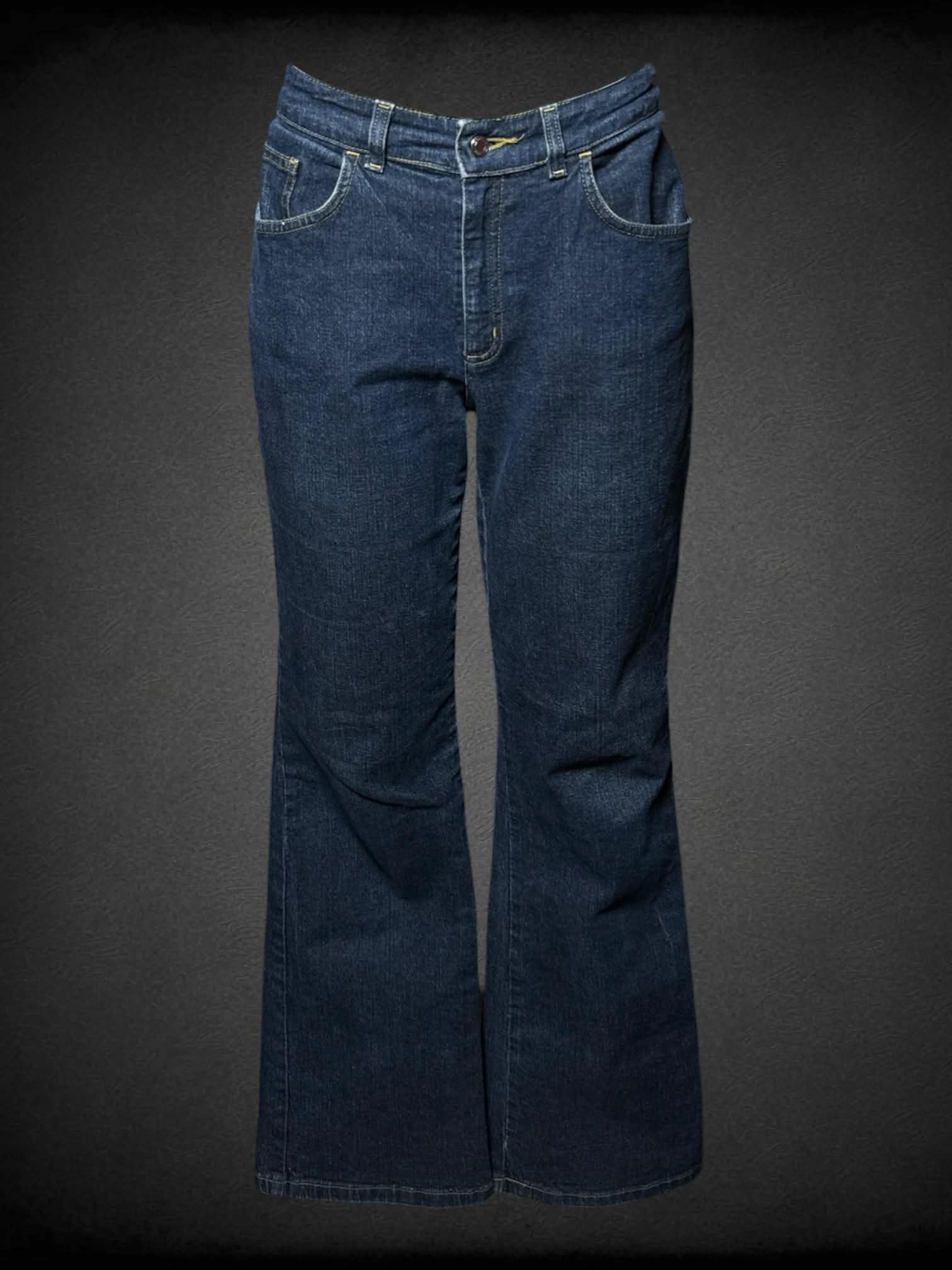 L Villager Sport dark blue bootcut jeans with stretch waist