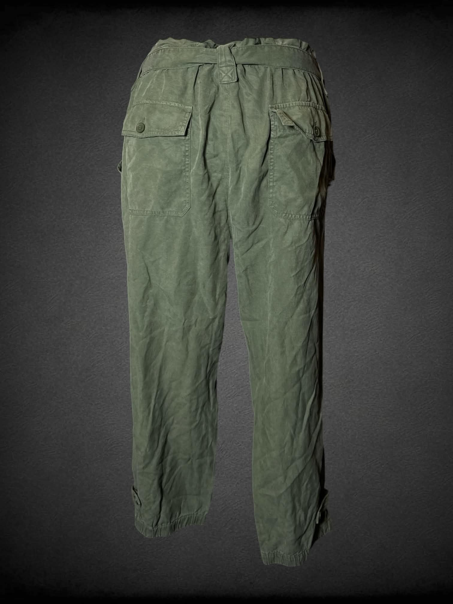 0X Banana Republic NWT olive green pants with adjustable tie on waist