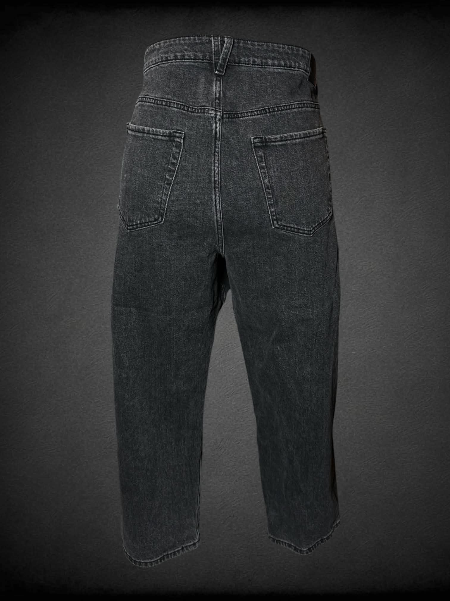 1X Eloquii grey jeans with stretch waist