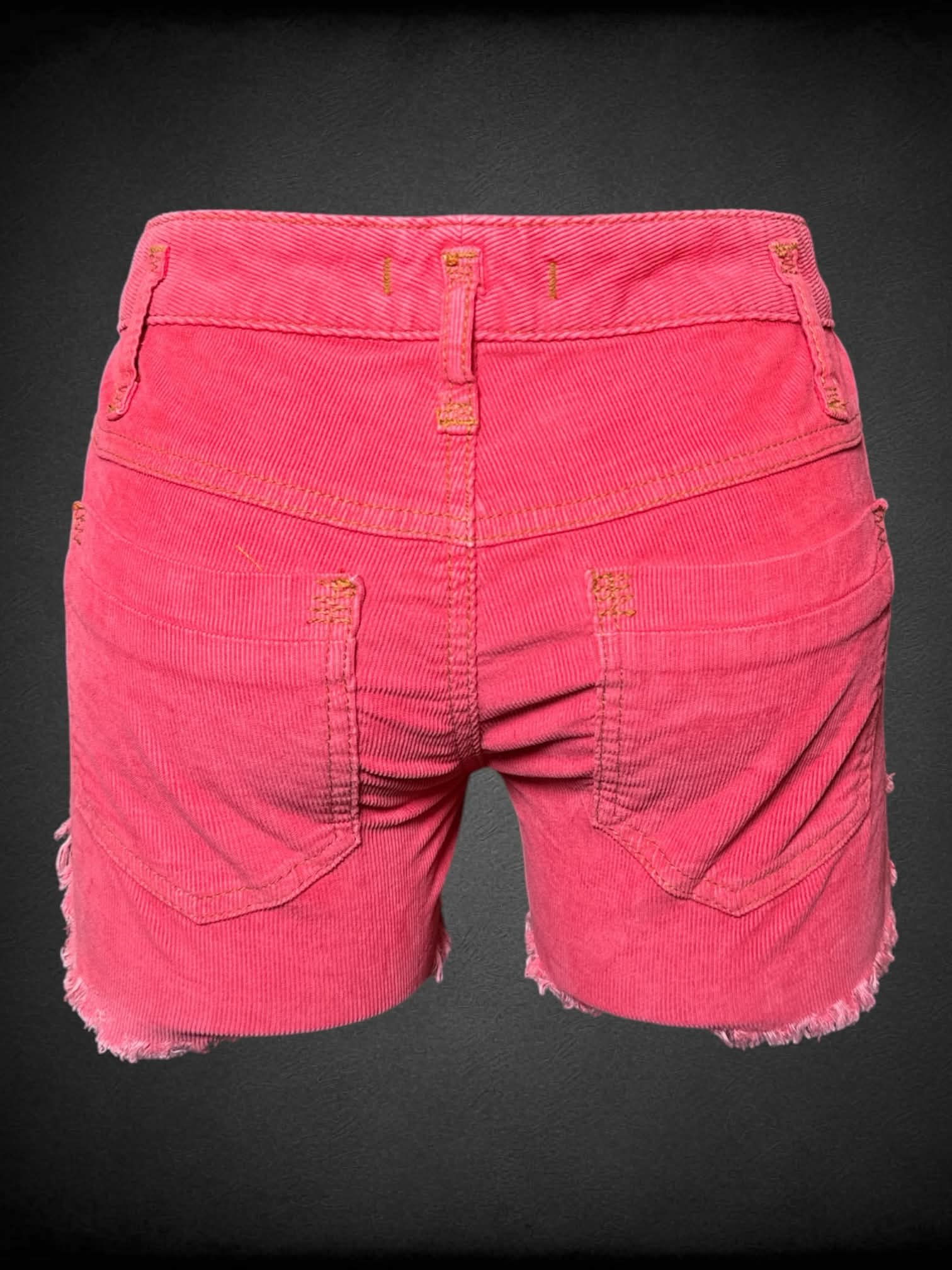 S Free People flamingo pink corduroy shorts