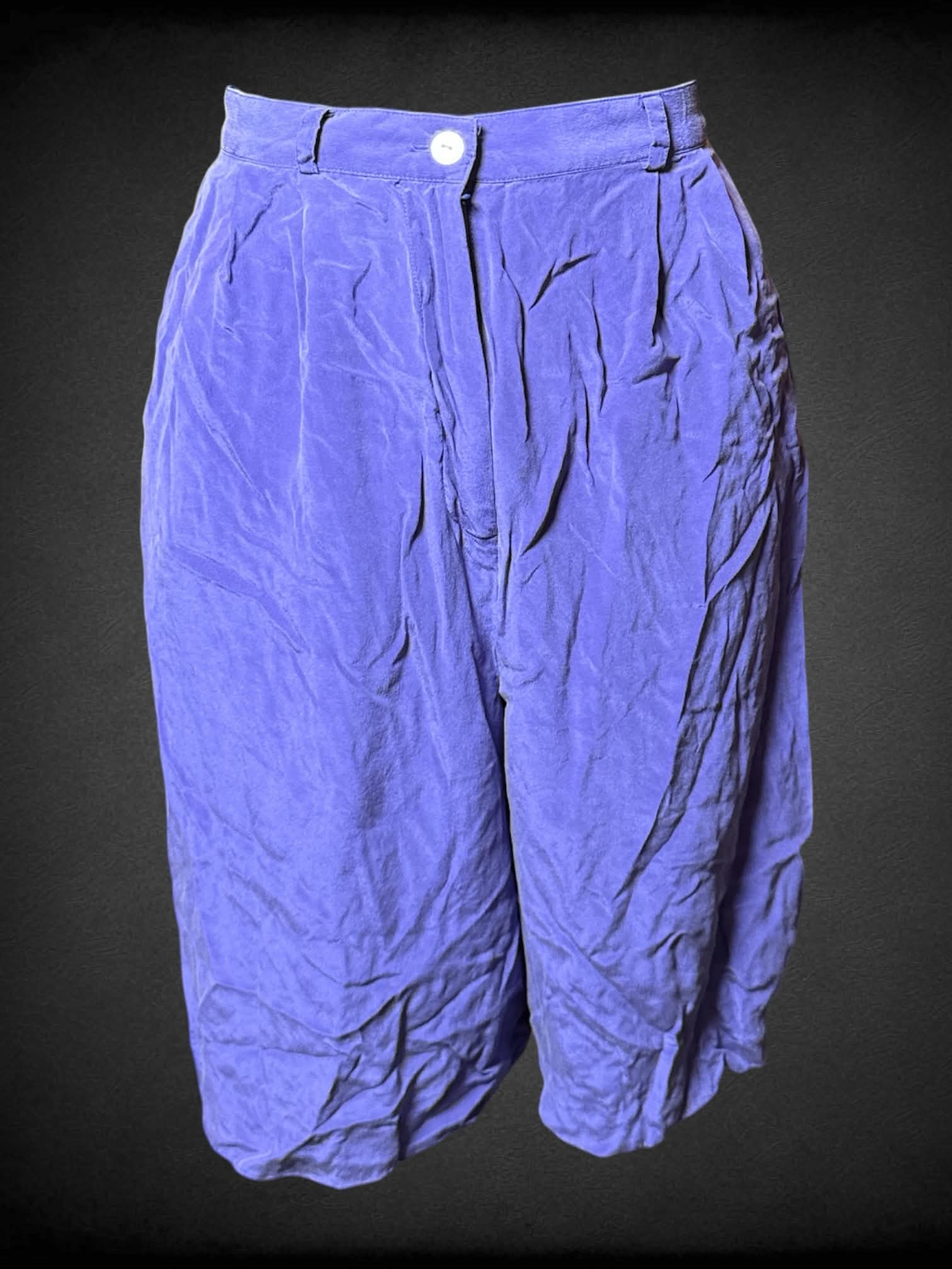 M Talbots vintage purple silk shorts