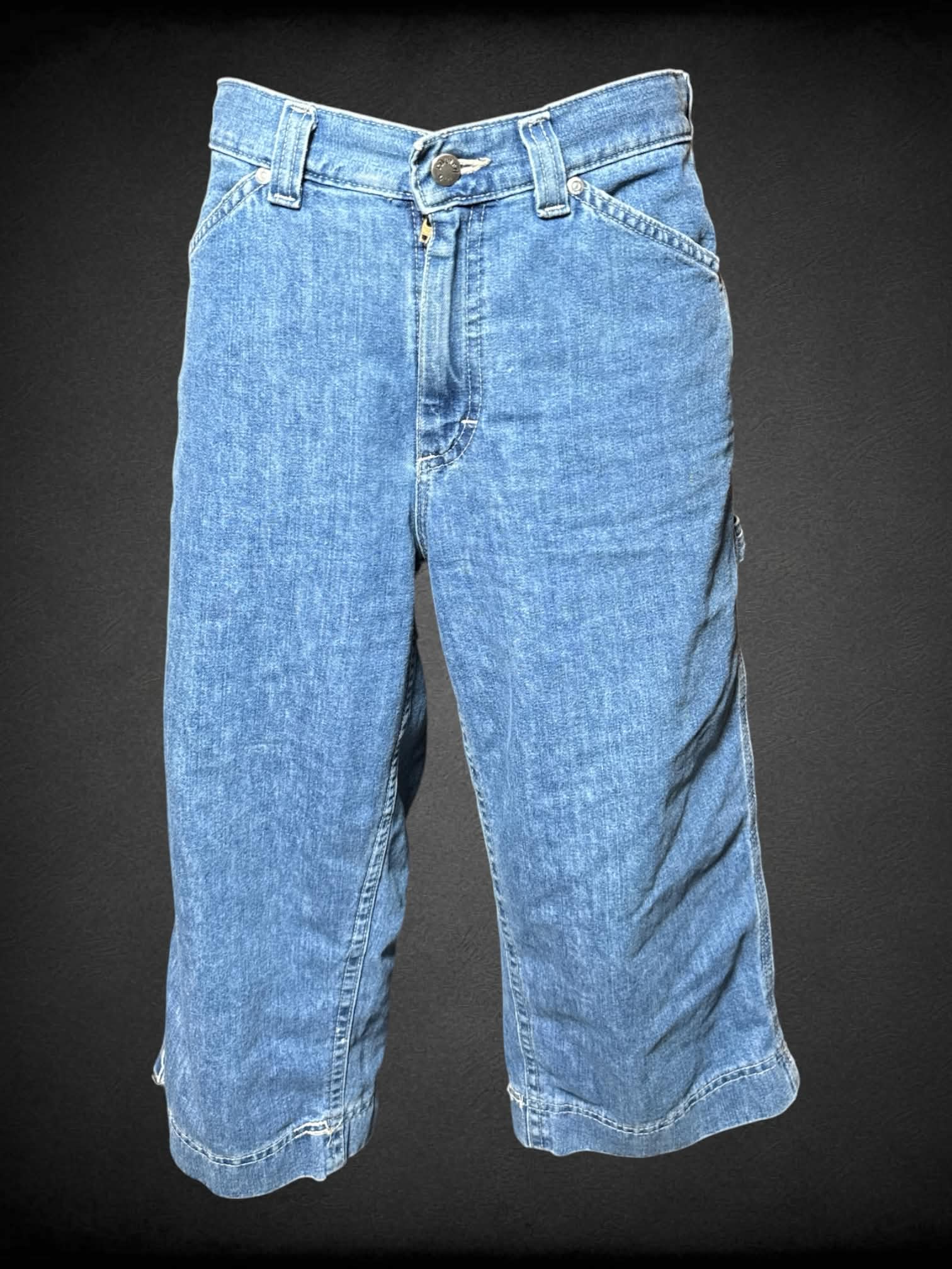 M Lee blue denim capris pants