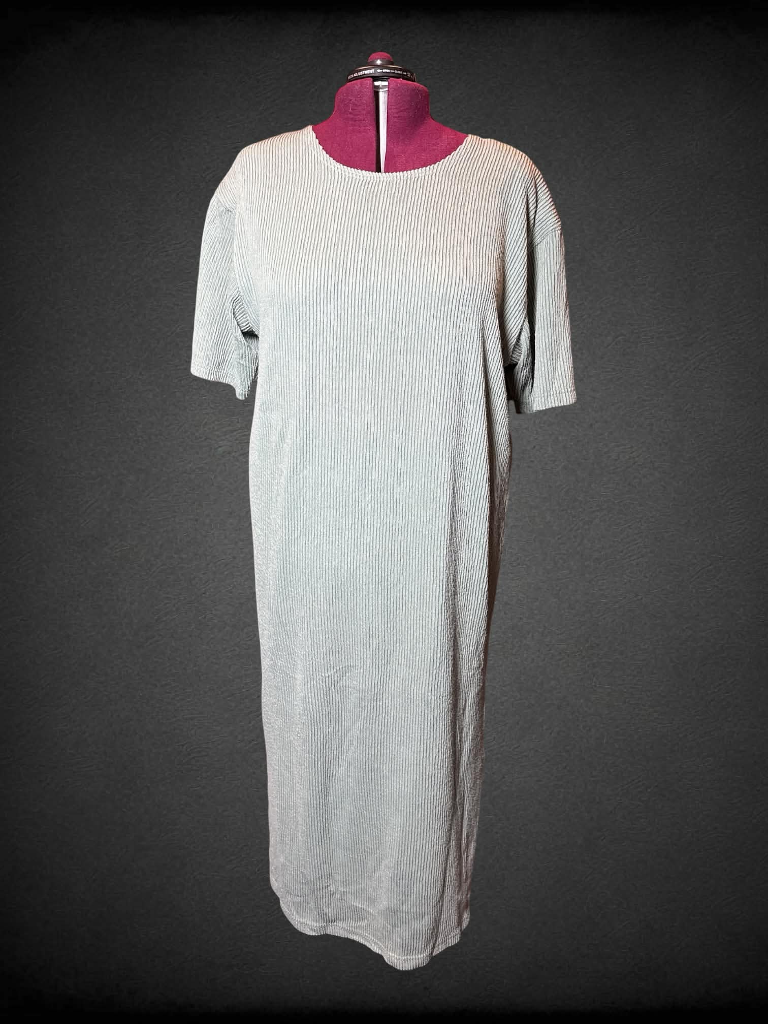 3X Jacque & KoKo vintage sage green dress with padded shoulders