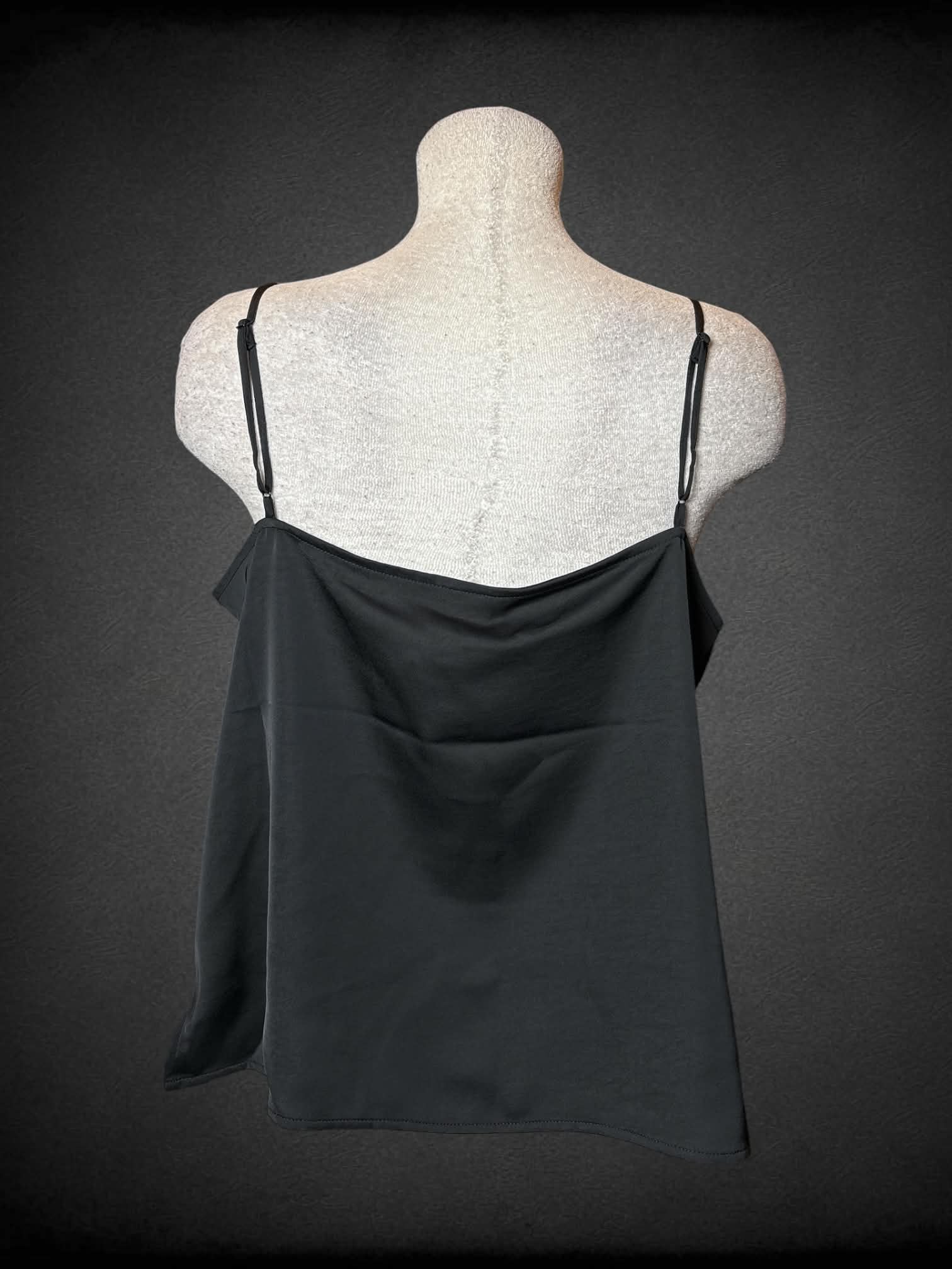 L A New Day NWT black v neck cami with adjustable straps
