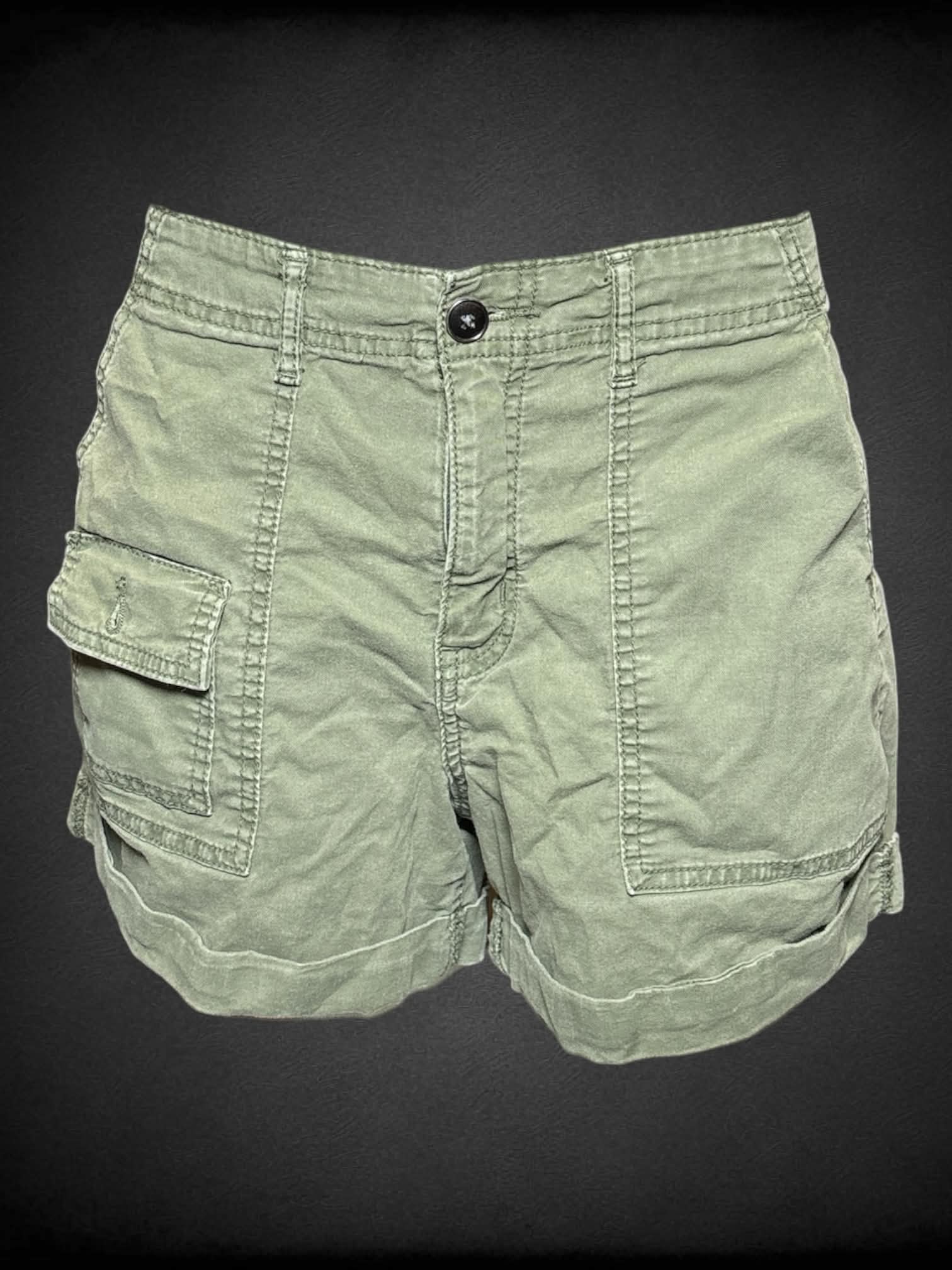 L Time And Tru olive green cargo shorts