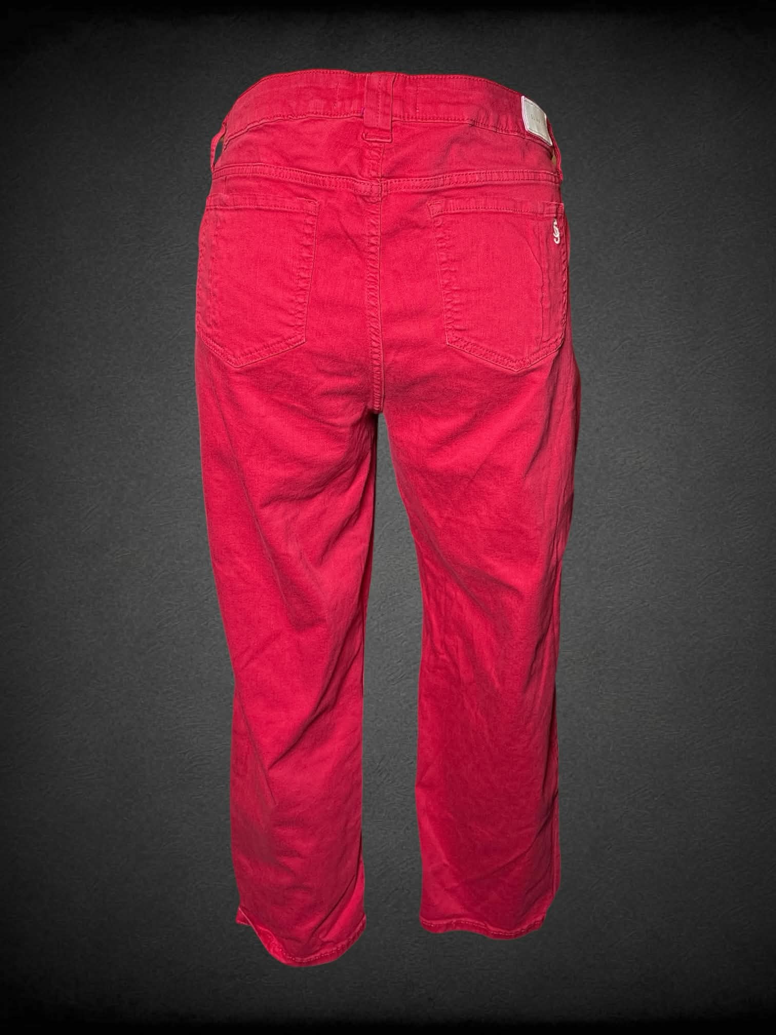1X Slink red skinny jeans with stretch waist