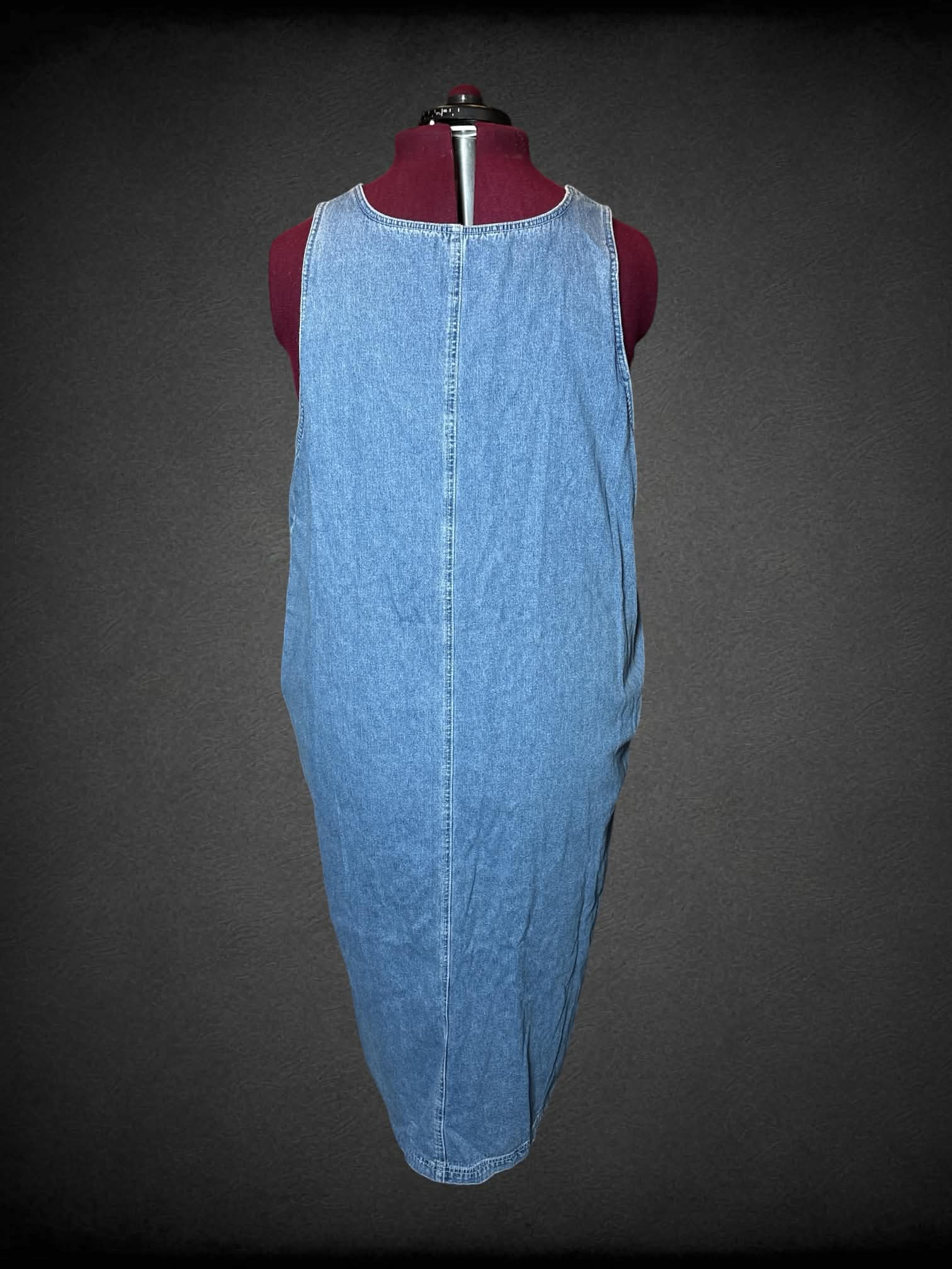2X Venezia Jeans vintage denim  dress with pockets, and buttons on front