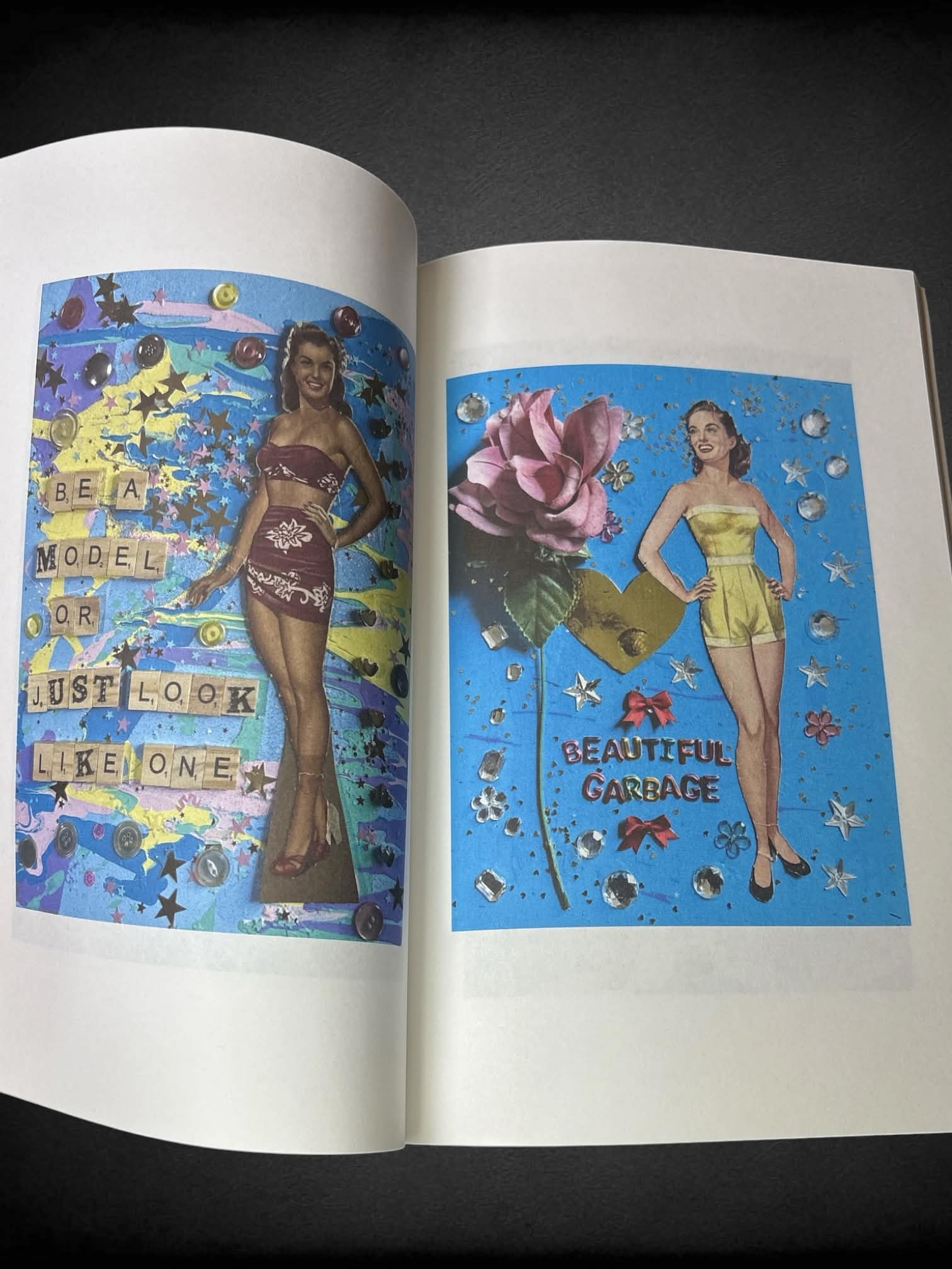 Your Art Sucks collage art book by Jolie Ruin