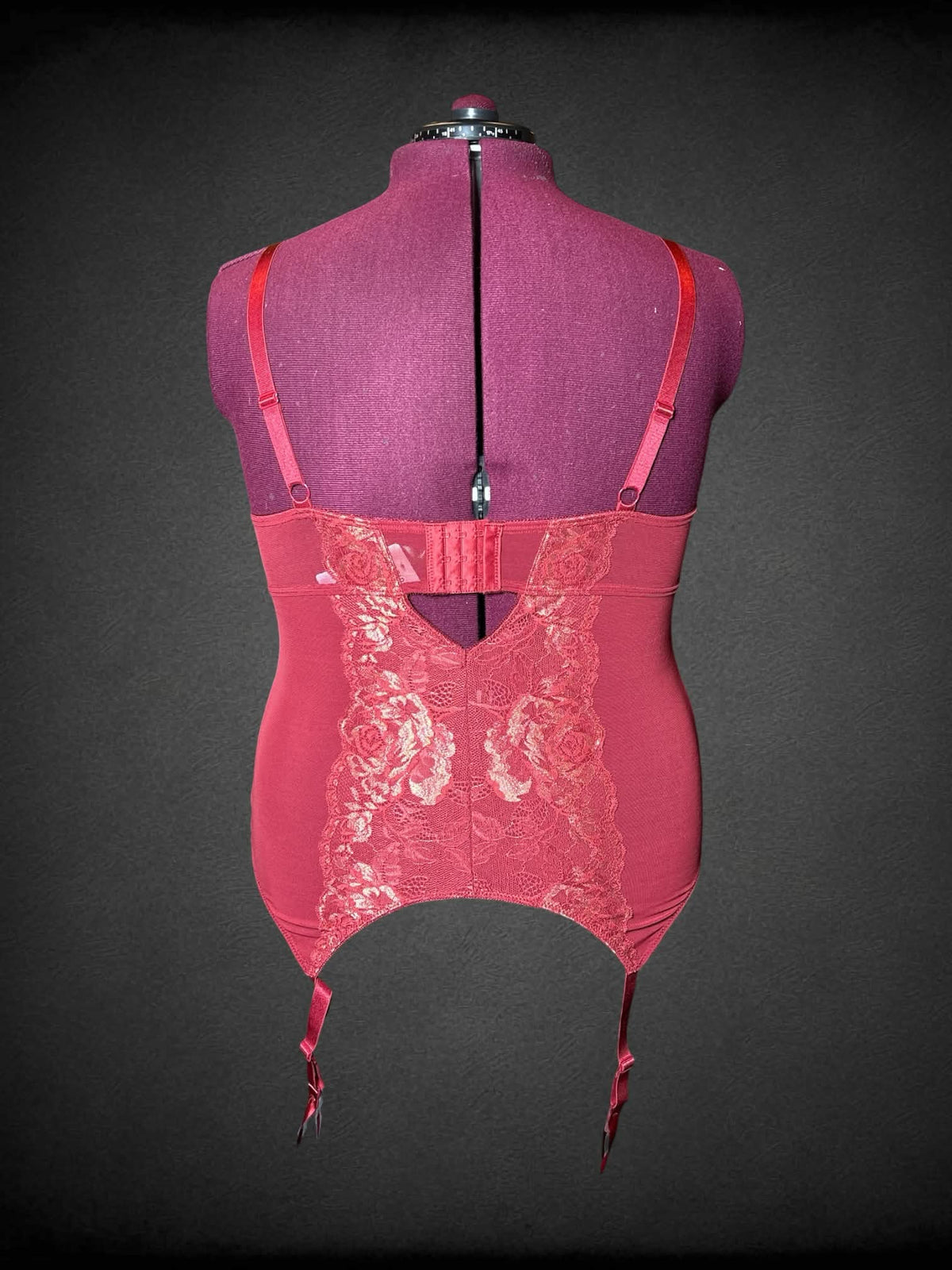 2X Torrid NWT red sheer lace lingerie corset top