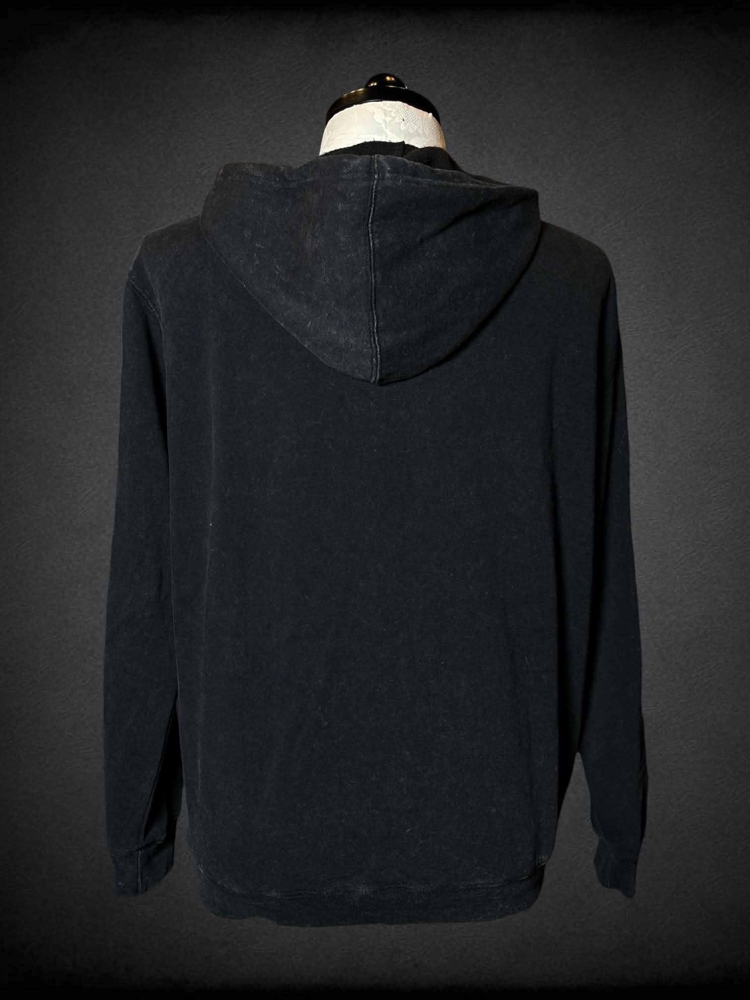 1X Disney charcoal grey pullover hoodie with “Hocus Pocus” witch graphic on front