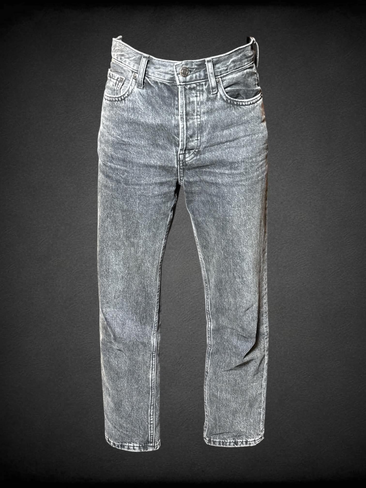 S Everlane grey denim high-waisted jeans
