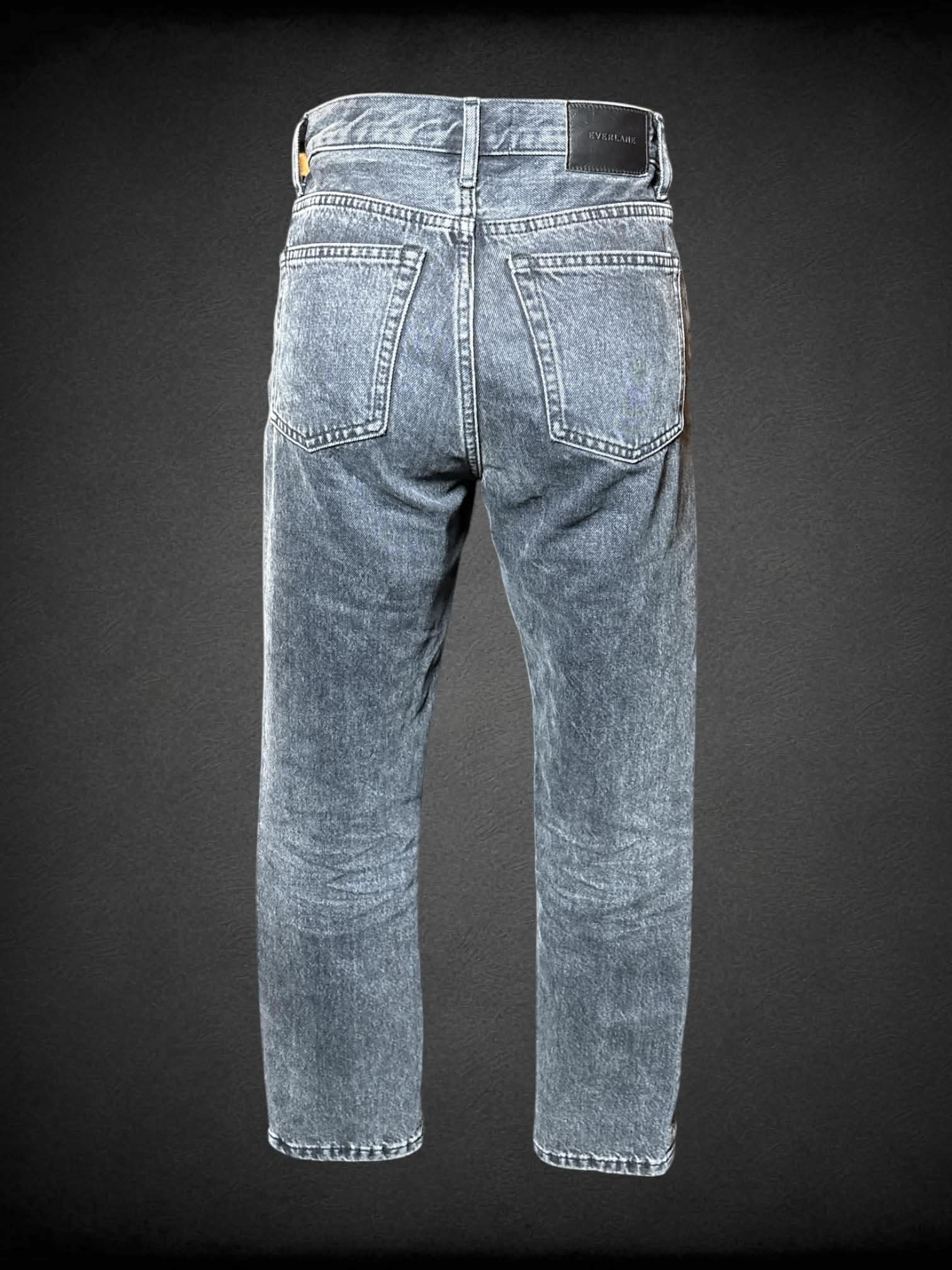 S Everlane grey denim high-waisted jeans
