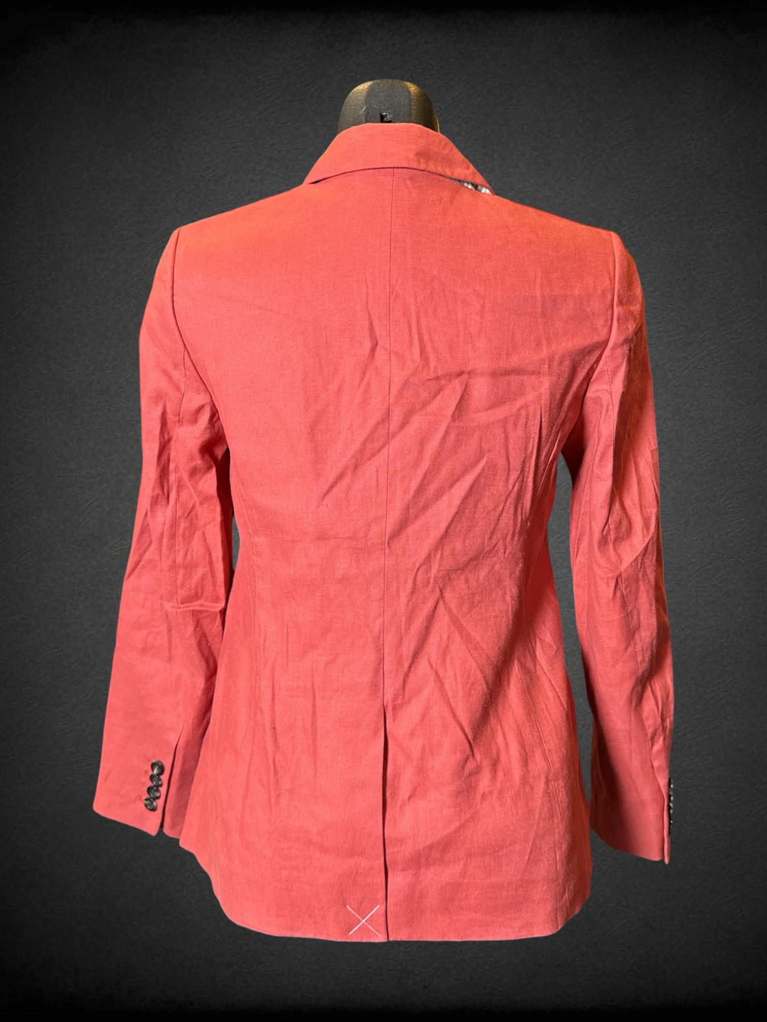 A Ann Taylor NWT reddish-orange blazer with faux pockets